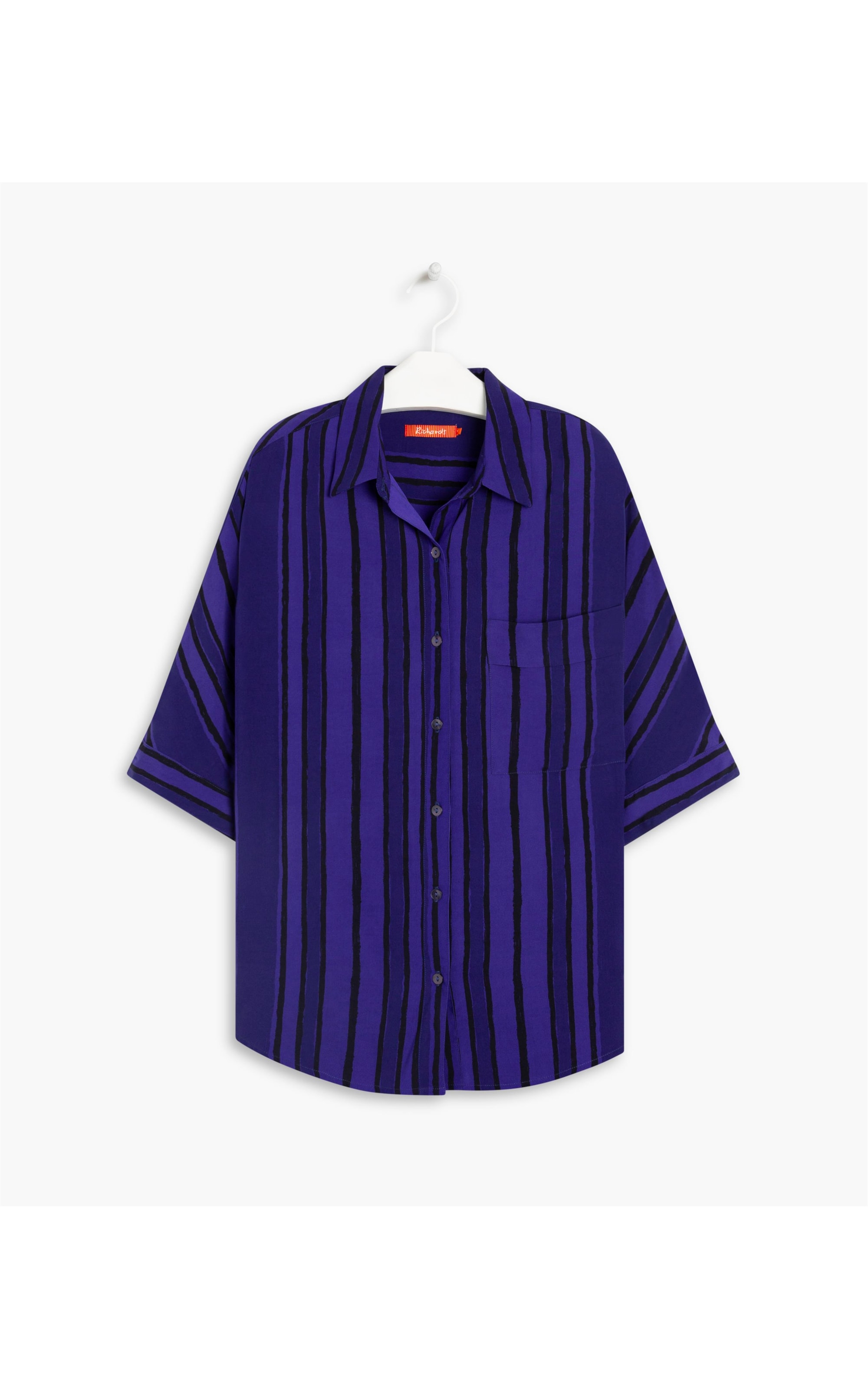 Camisa Hayley Viscose Est Bold Stripes Royal