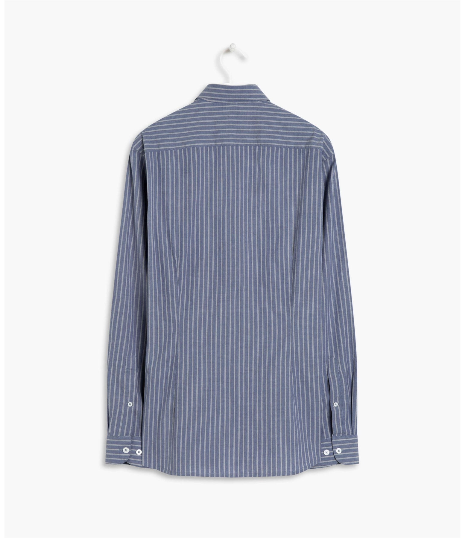 Camisa Heitor Listrada Ml Azul Bic
