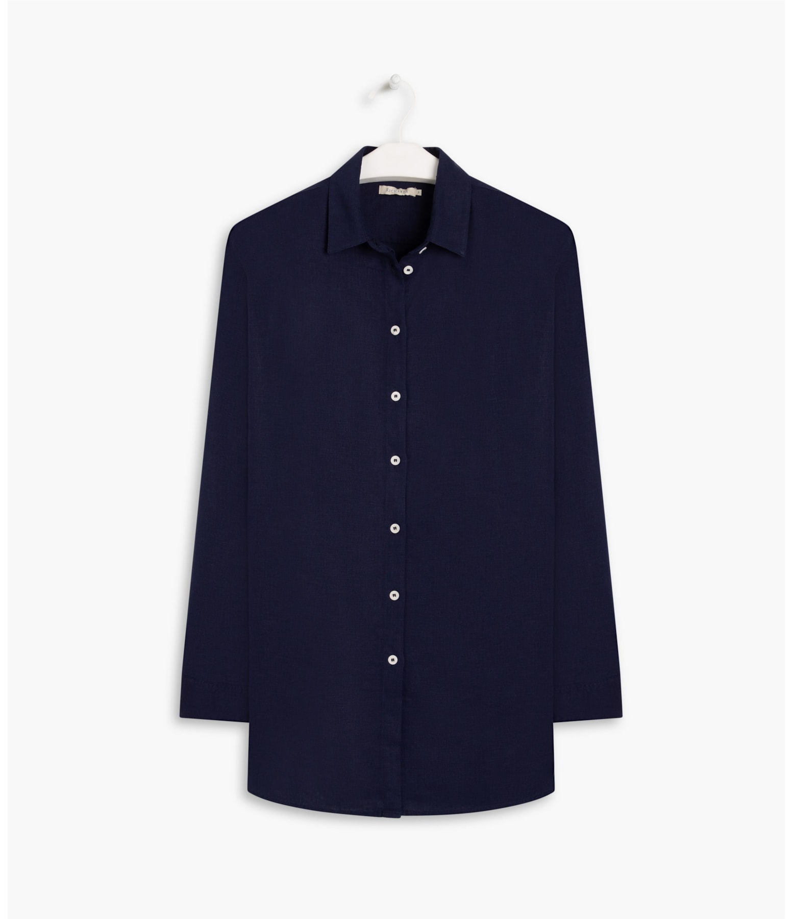 Camisa Heras Linho Blend Cd Dark Navy
