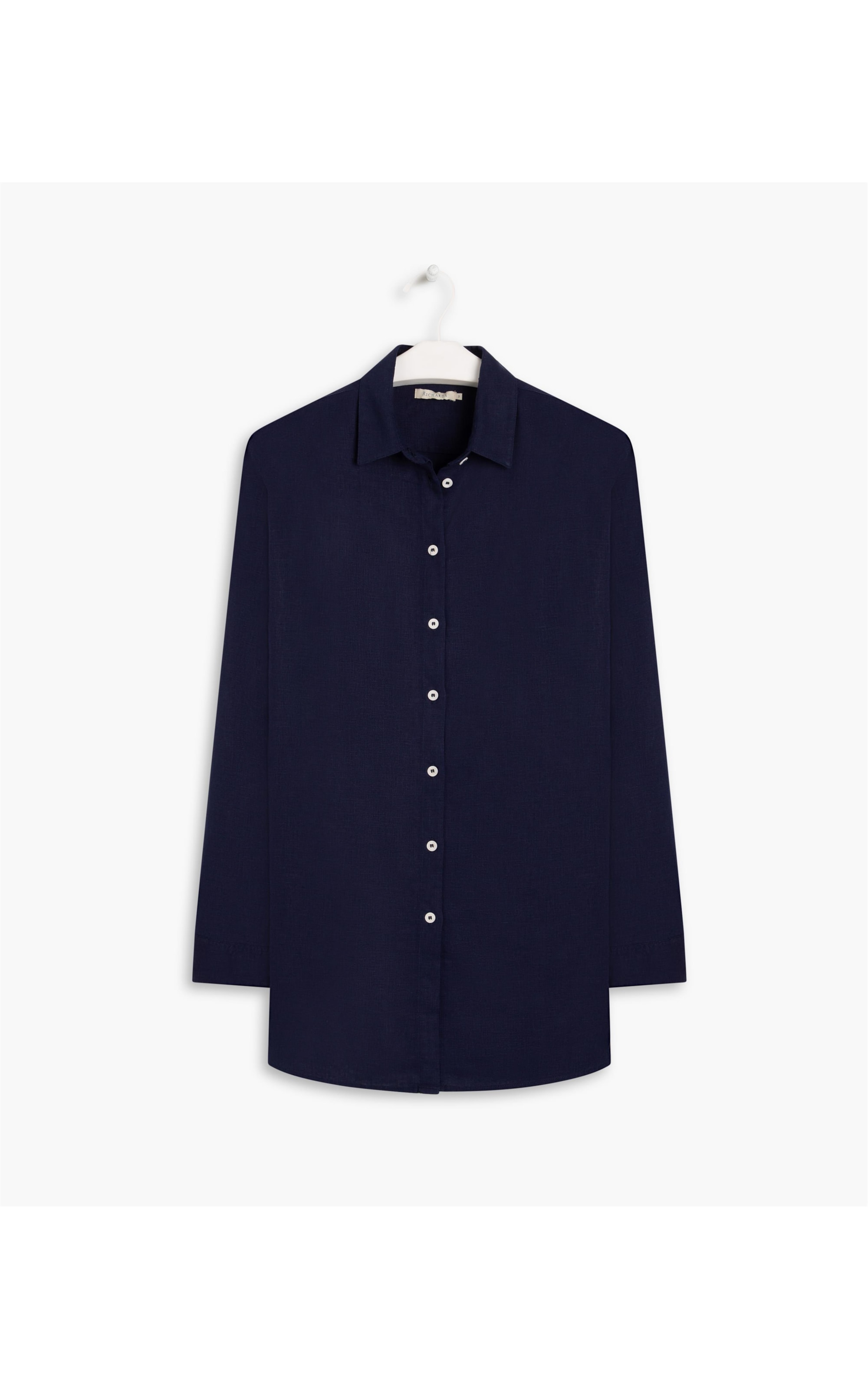 Camisa Heras Linho Blend Cd Dark Navy