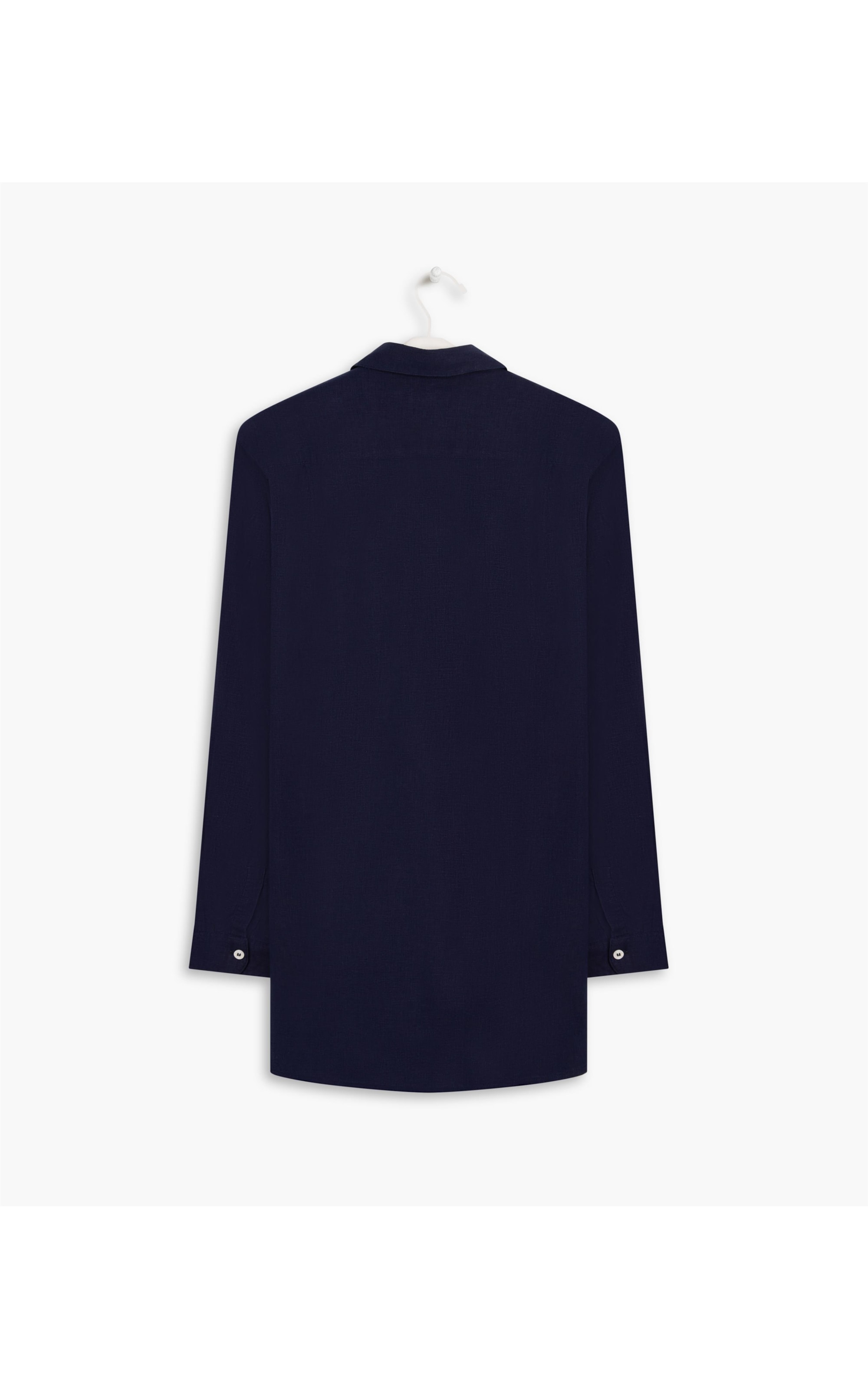 Camisa Heras Linho Blend Cd Dark Navy