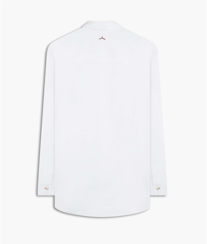 Camisa Heras Voil de Algodão Branco