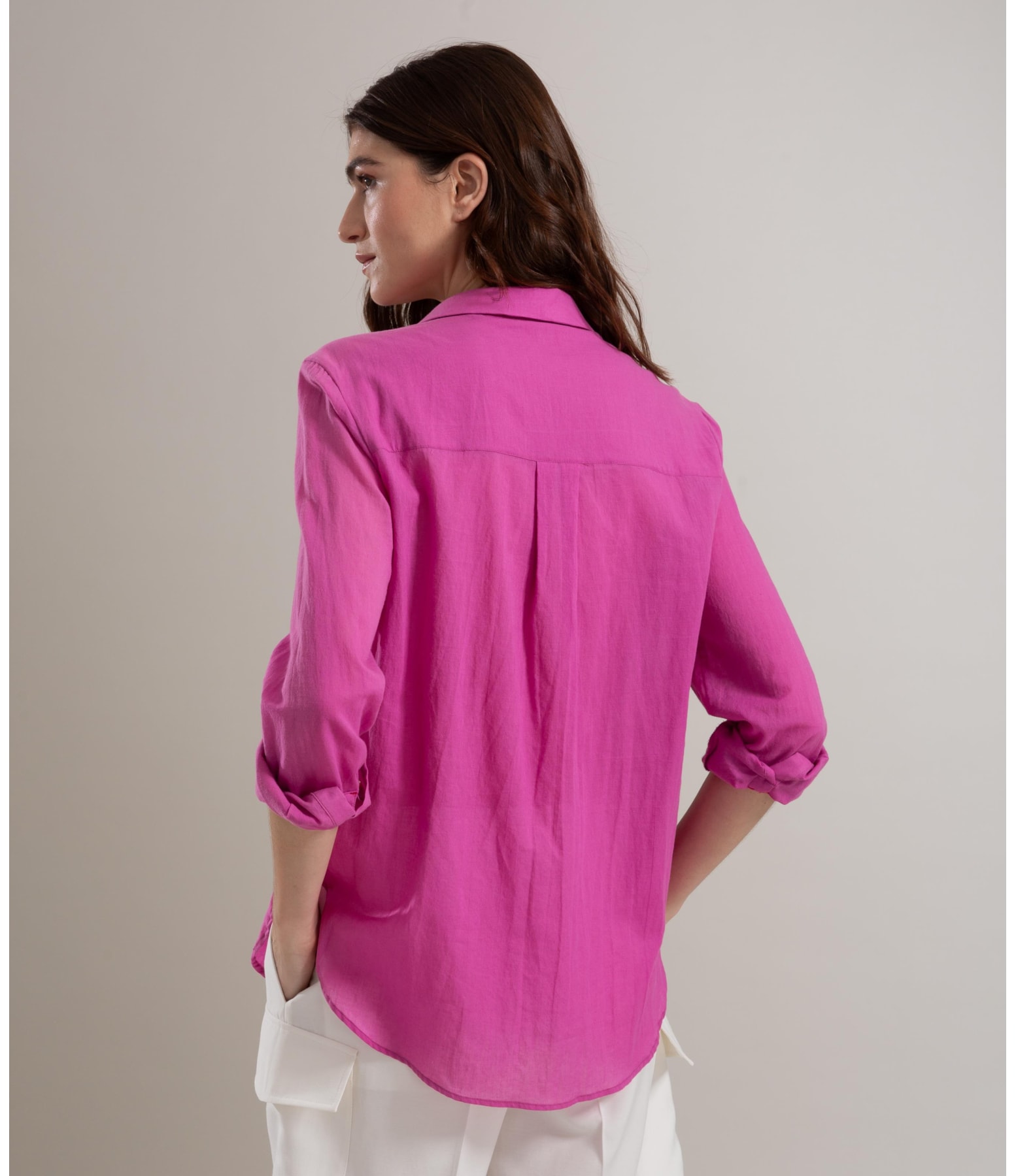 Camisa Heras Voil de Algodão Lavanda