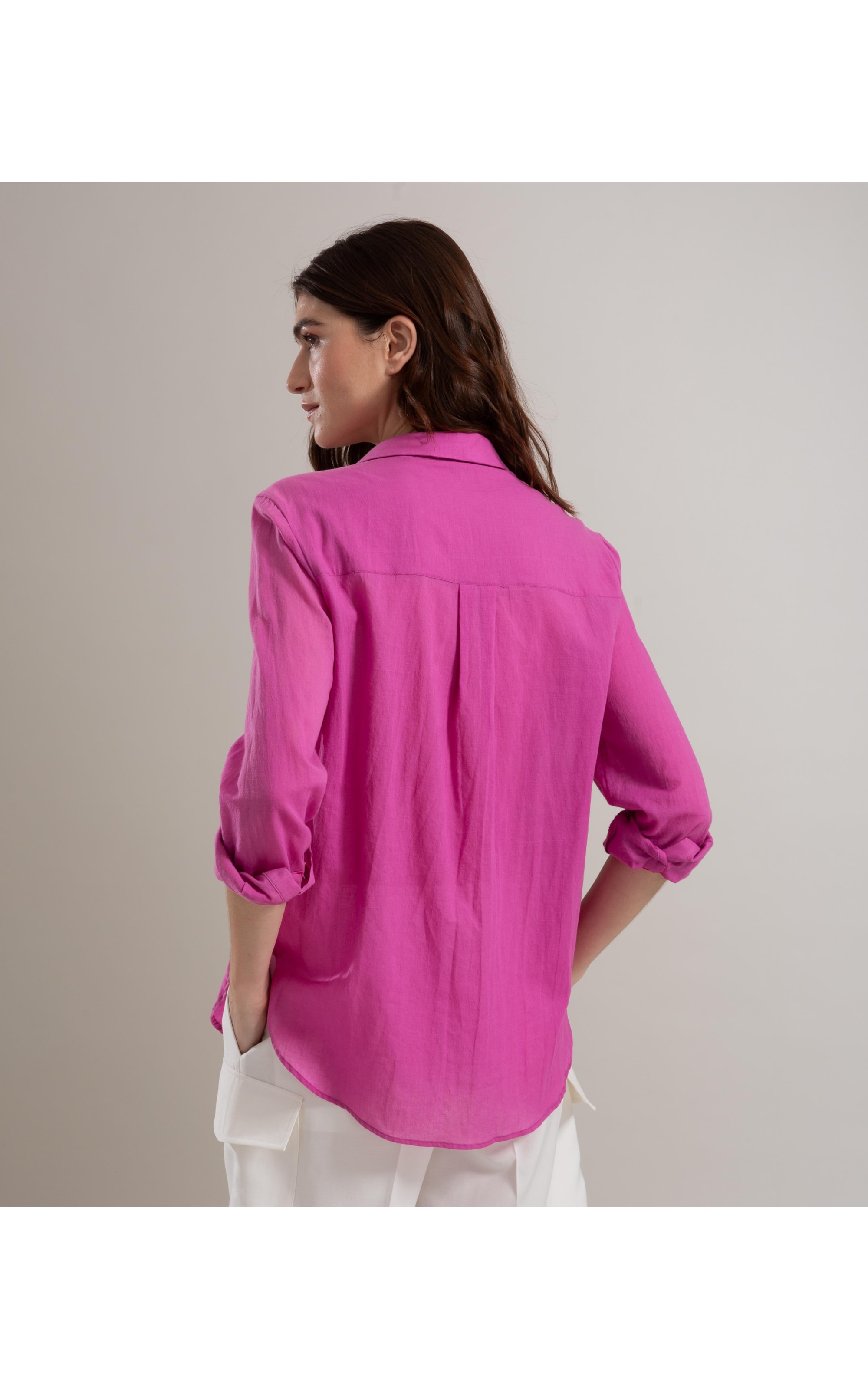 Camisa Heras Voil de Algodão Lavanda