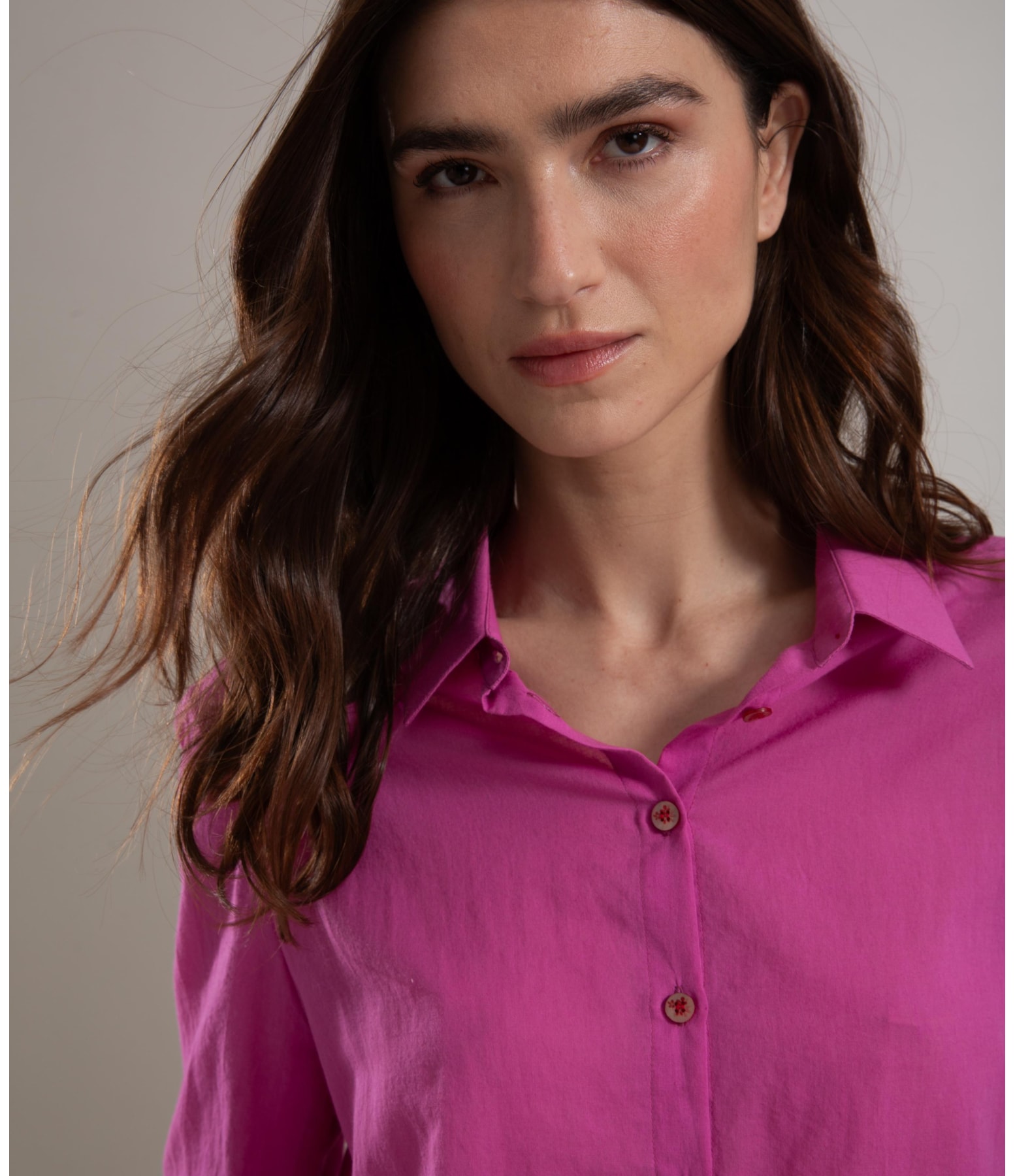 Camisa Heras Voil de Algodão Lavanda