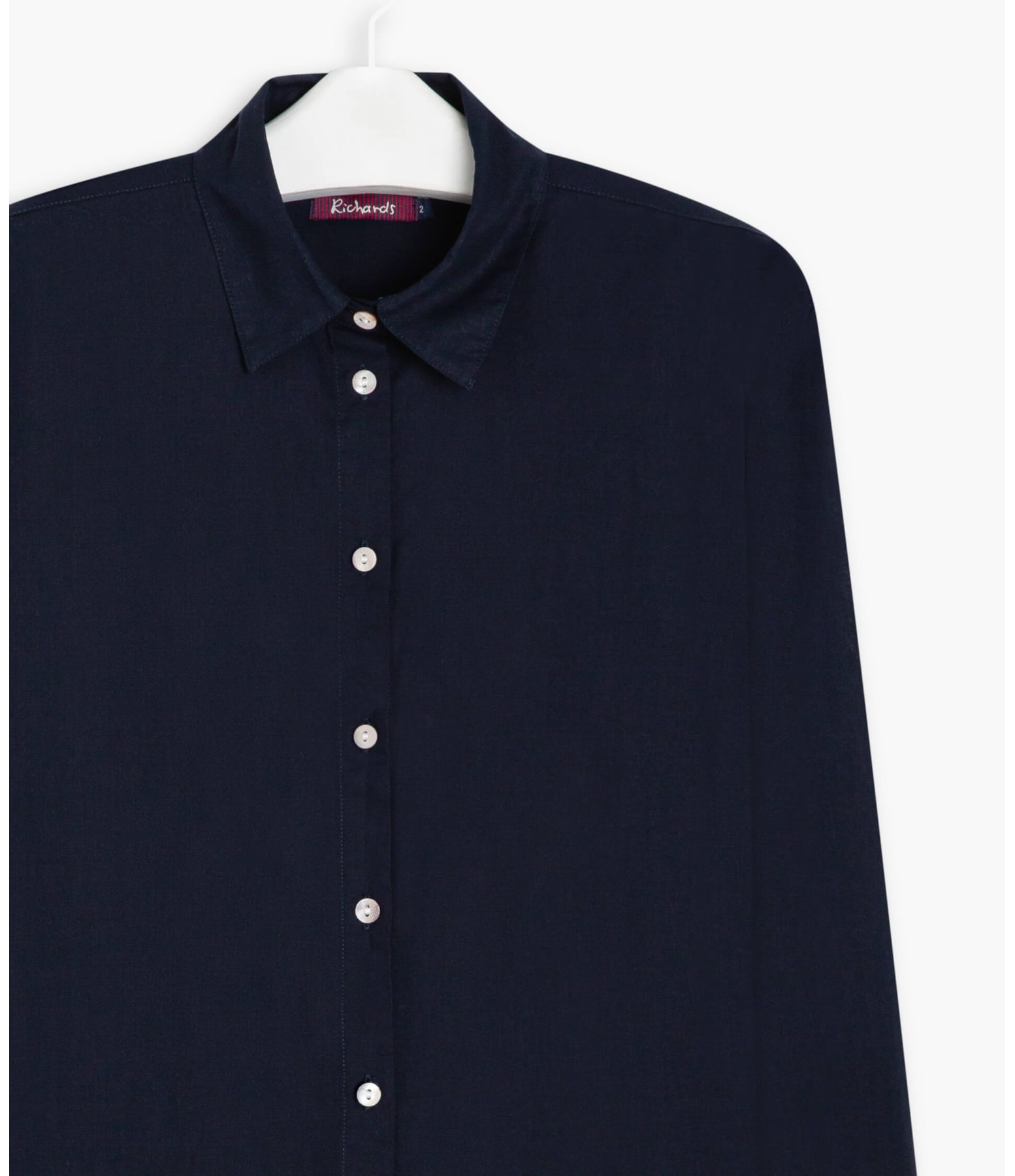 Camisa Heras Voil de Algodão Purple Blue