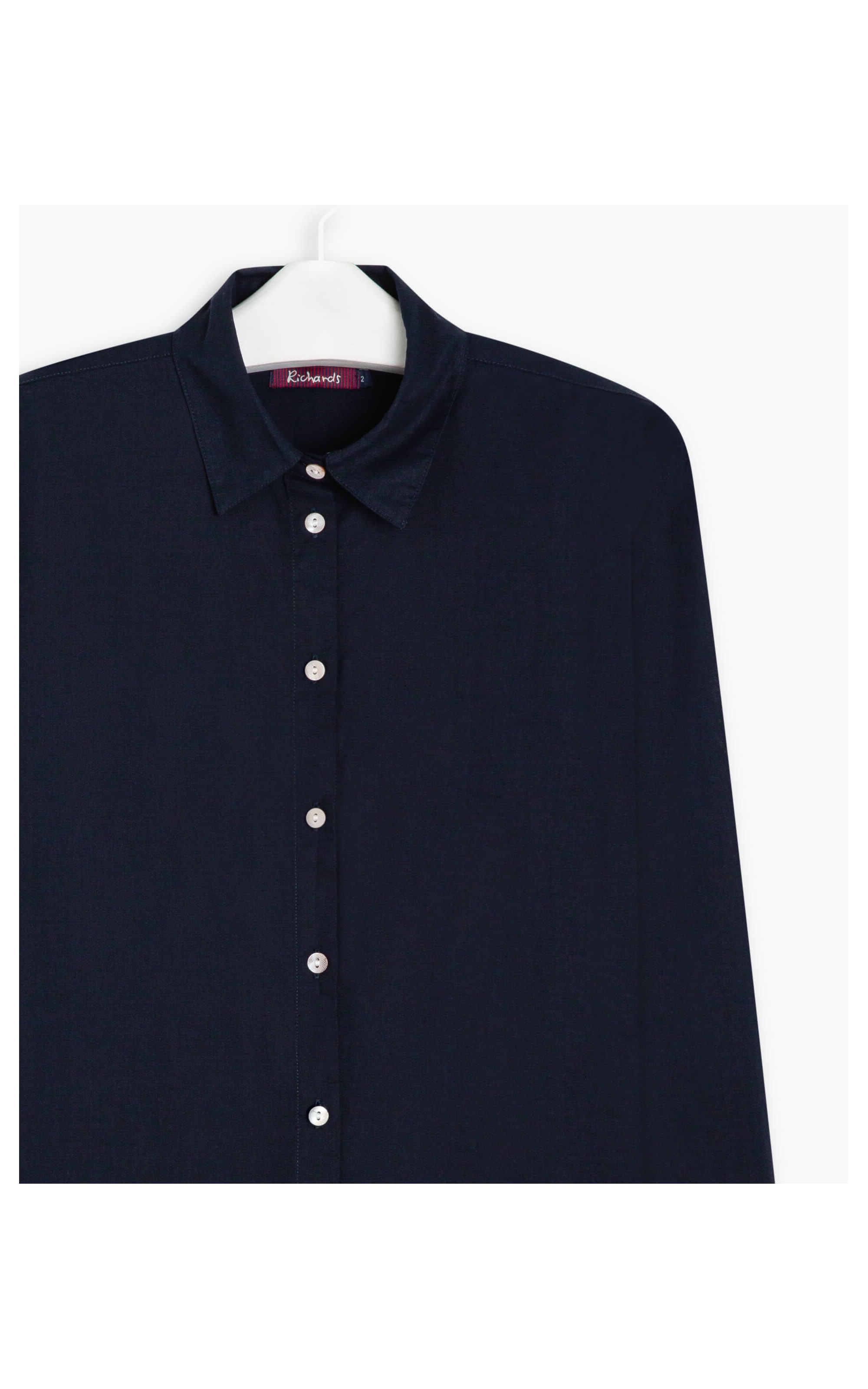 Camisa Heras Voil de Algodão Purple Blue