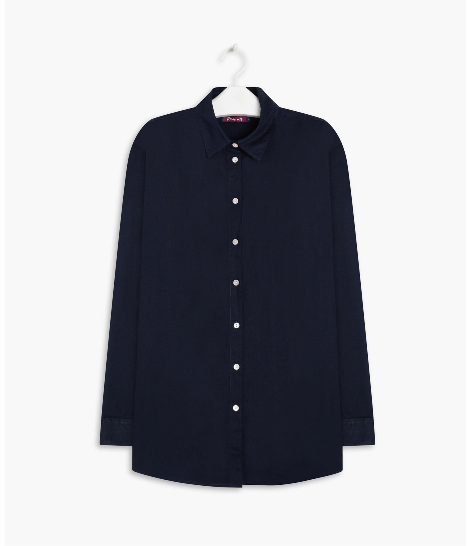 Camisa Heras Voil de Algodão Purple Blue