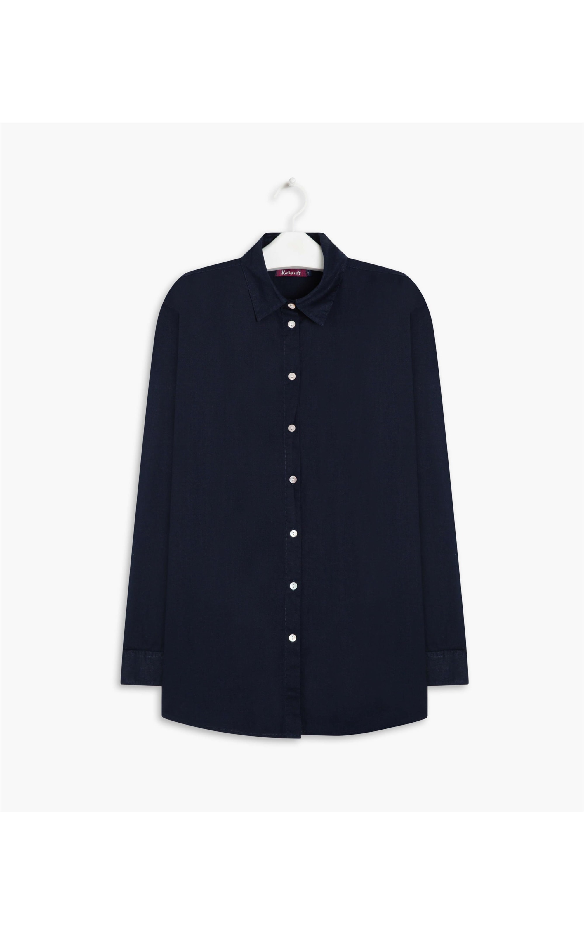 Camisa Heras Voil de Algodão Purple Blue