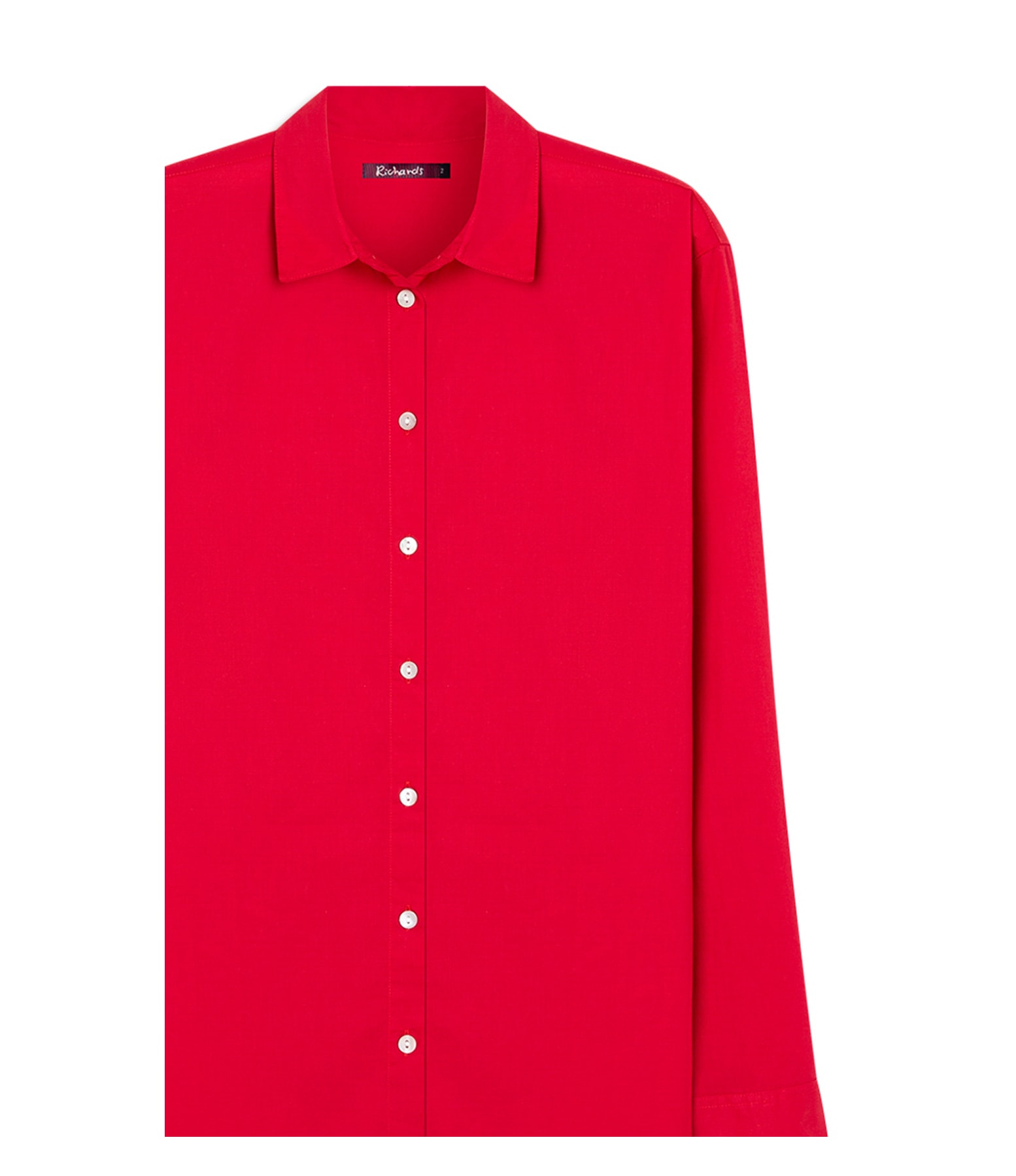 Camisa Heras Voil de Algodão Vermelho