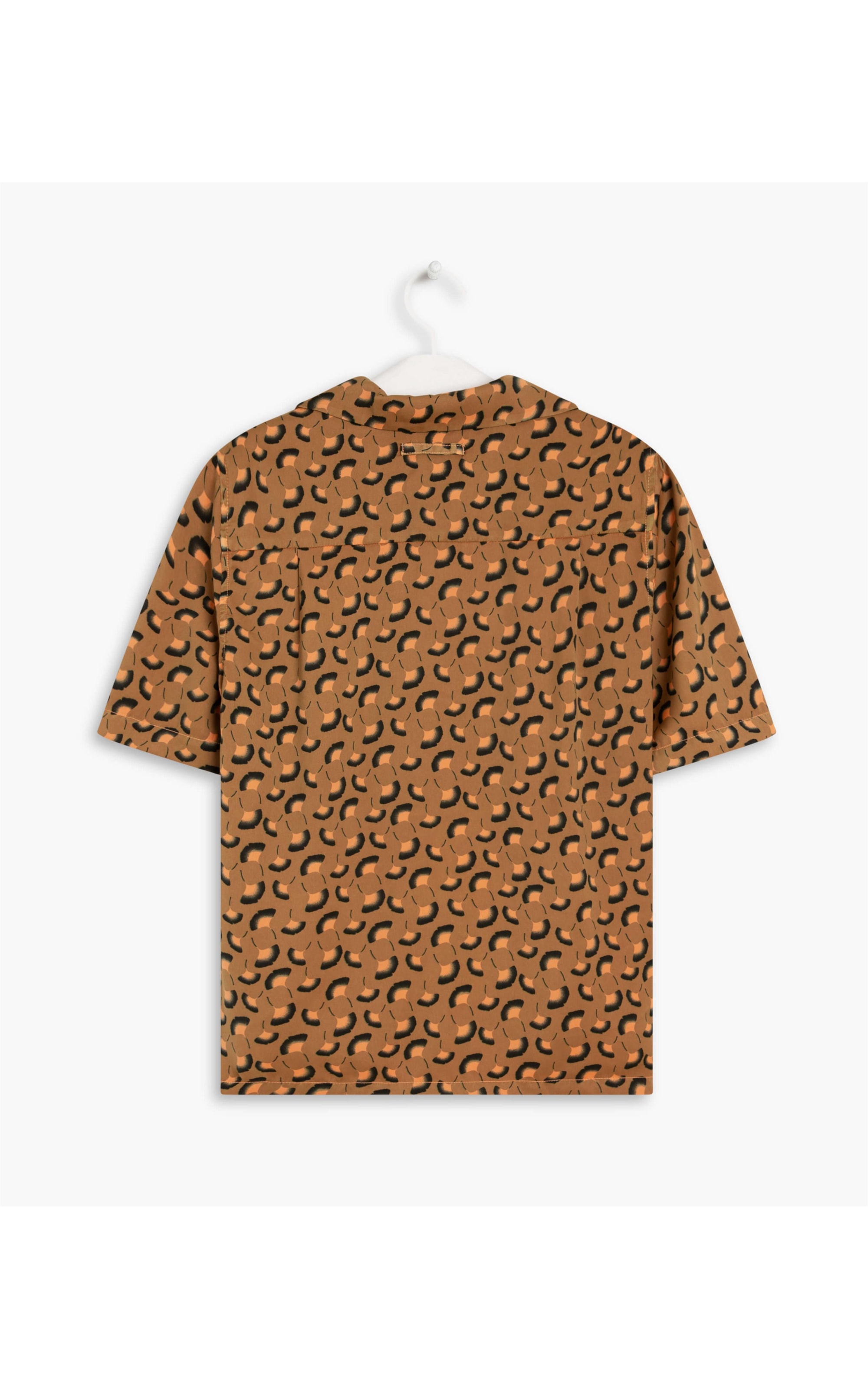 Camisa Hibisco Est Leques Laranja