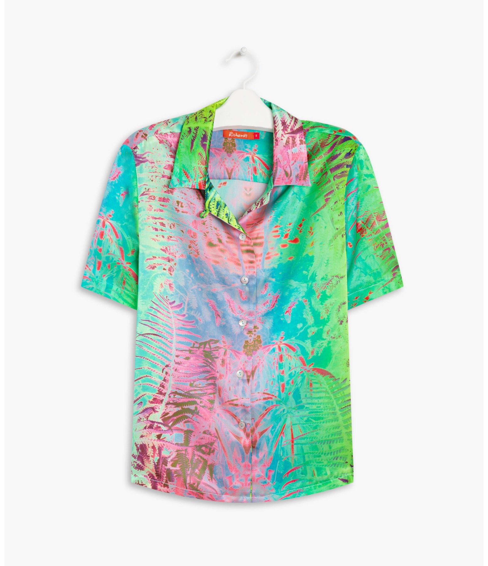 Camisa Hibisco Print Verde Maca