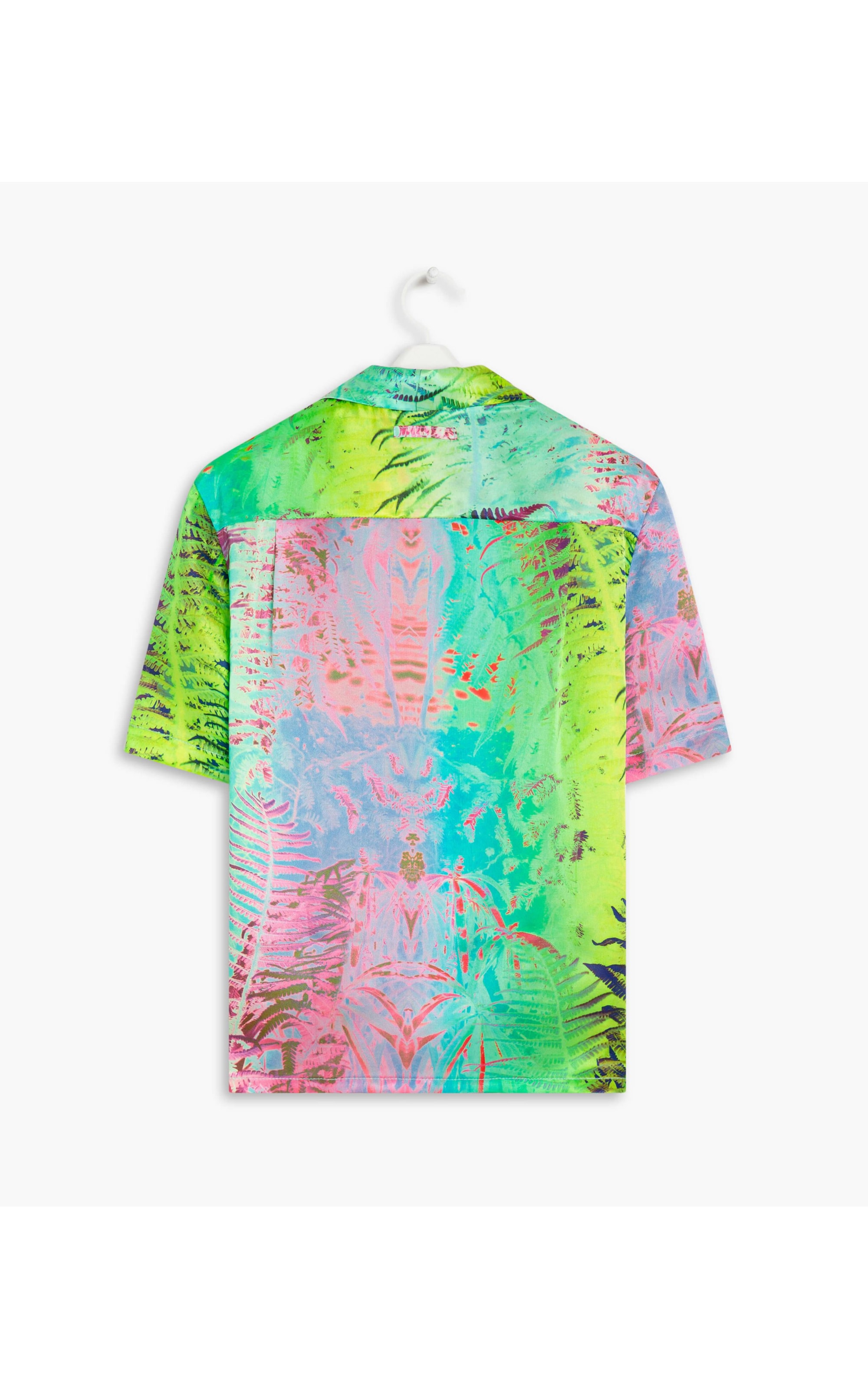 Camisa Hibisco Print Verde Maca