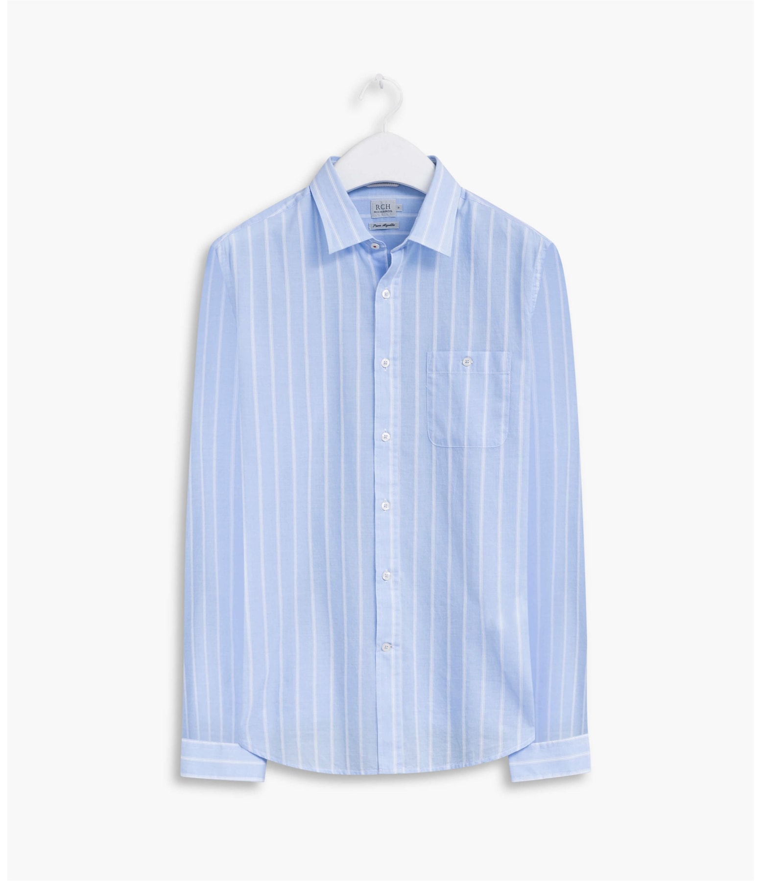 Camisa Italia Ml Azul Claro
