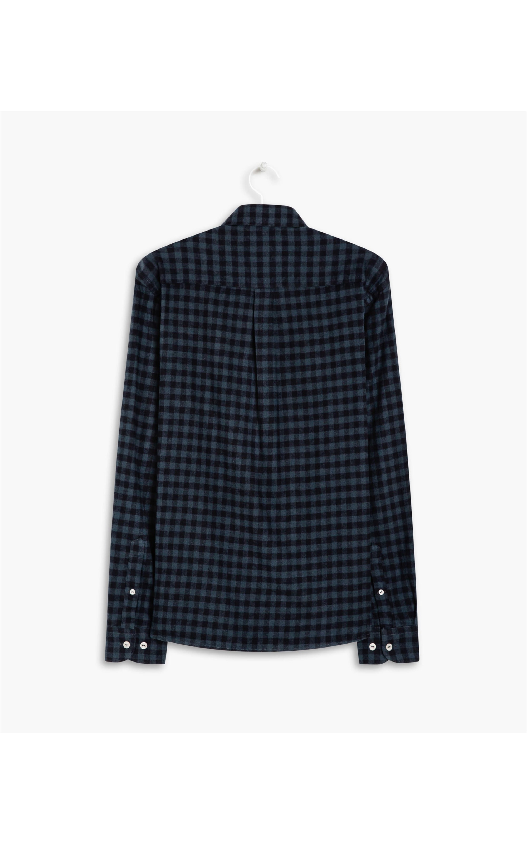 Camisa Ivan Flanela Xadrez Azul Bic