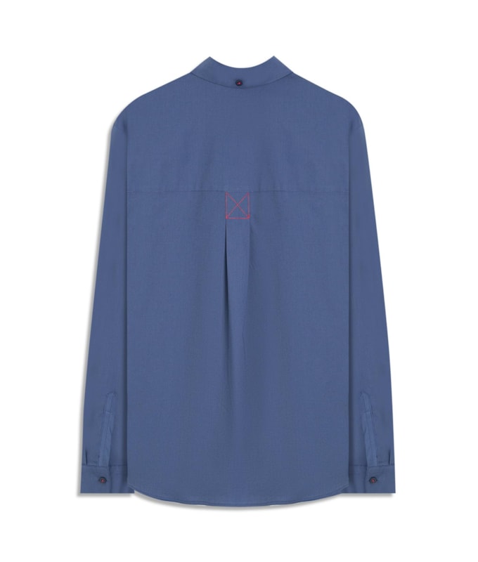 Camisa Jade Algodao Marinho