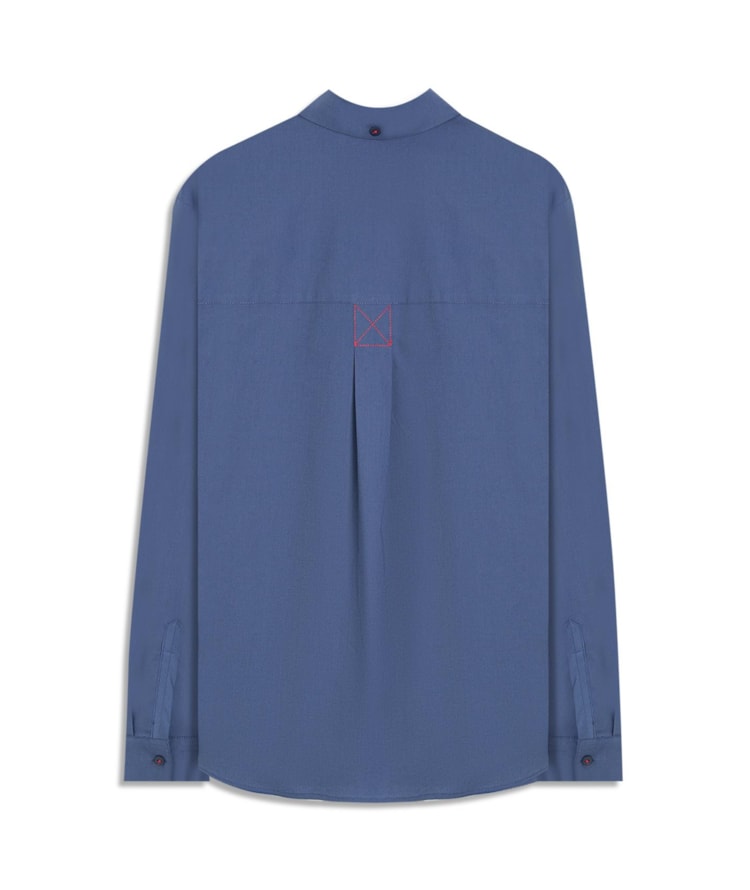 Camisa Jade Algodao Marinho