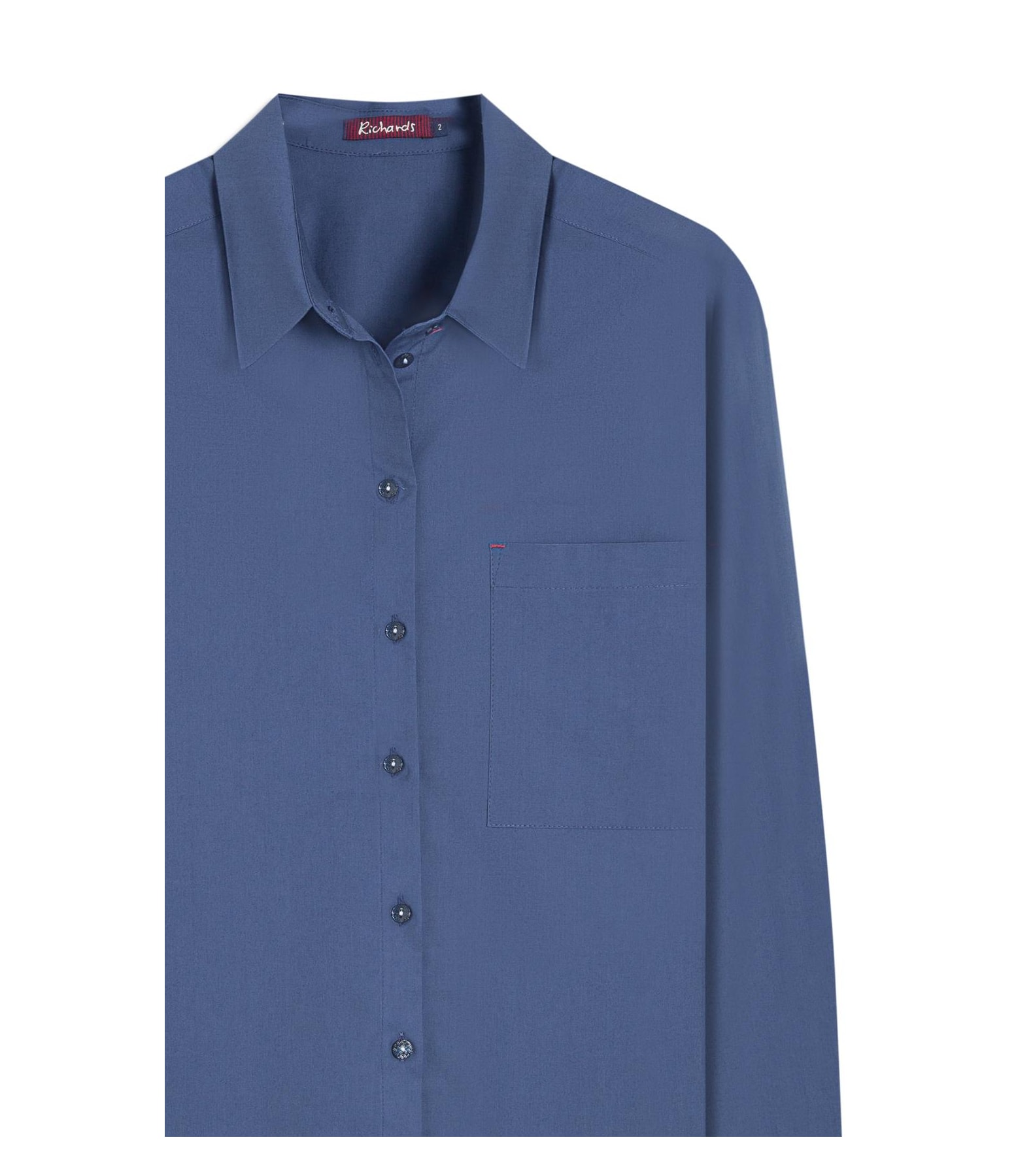 Camisa Jade Algodao Marinho
