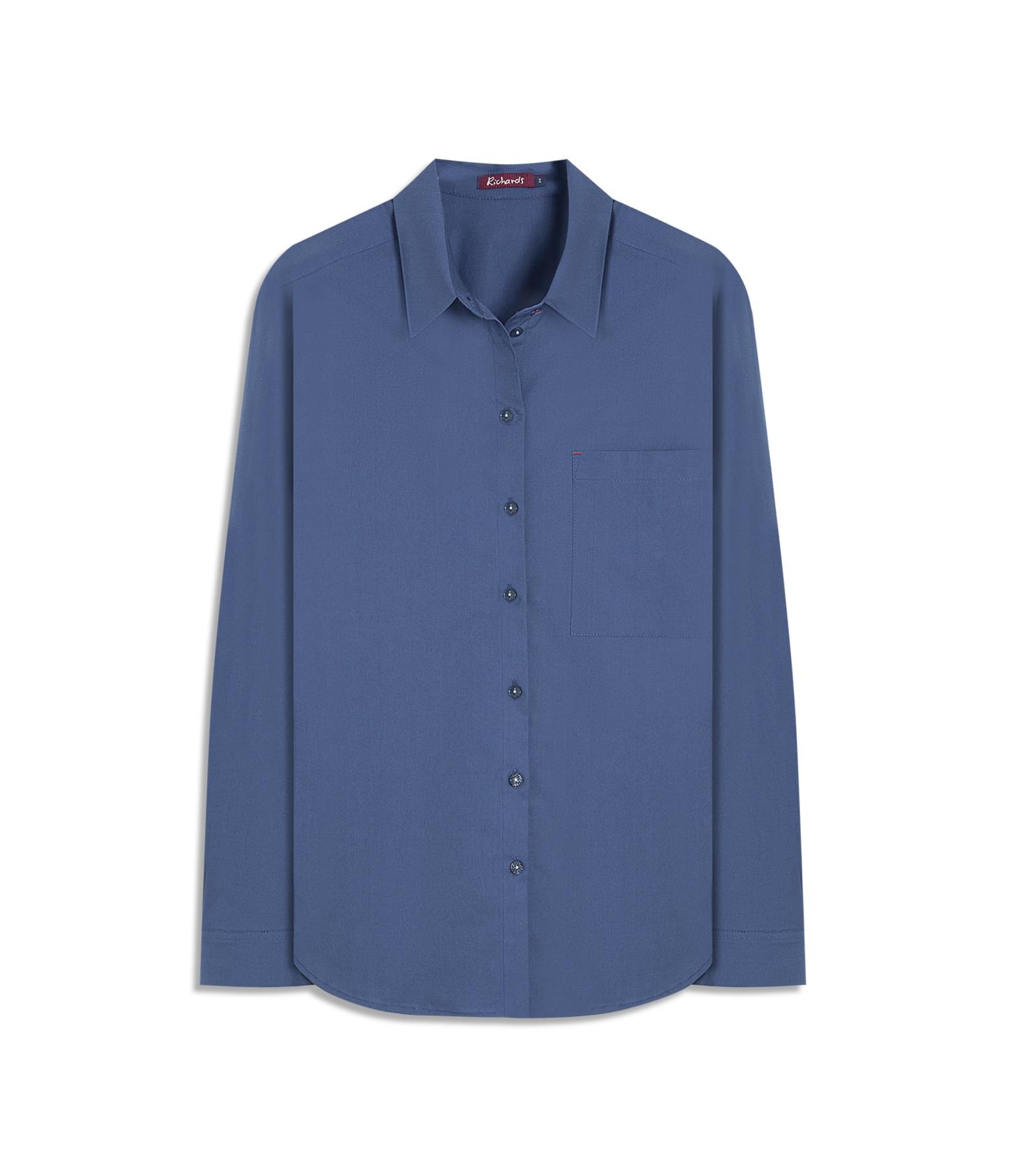 Camisa Jade Algodao Marinho