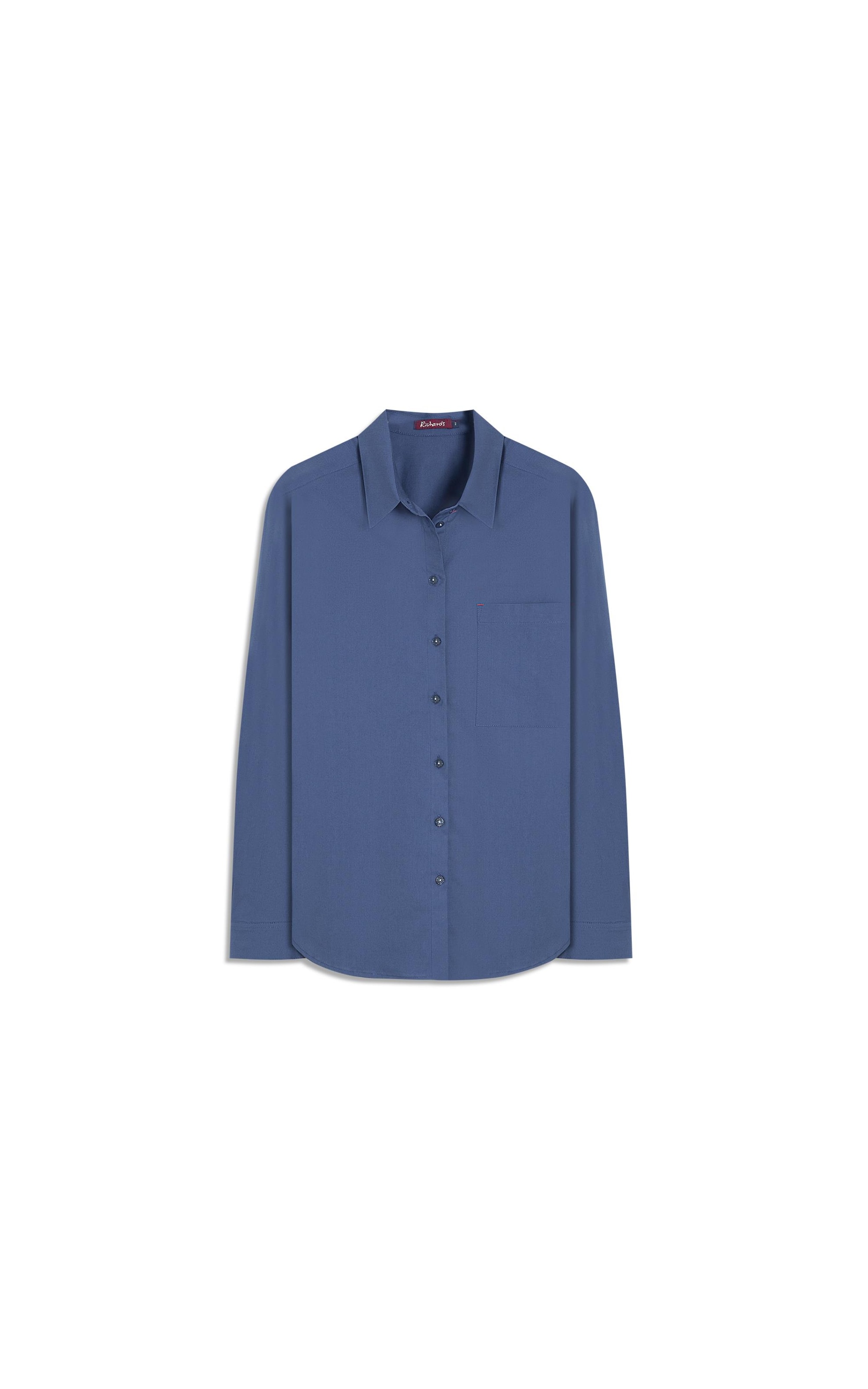 Camisa Jade Algodao Marinho
