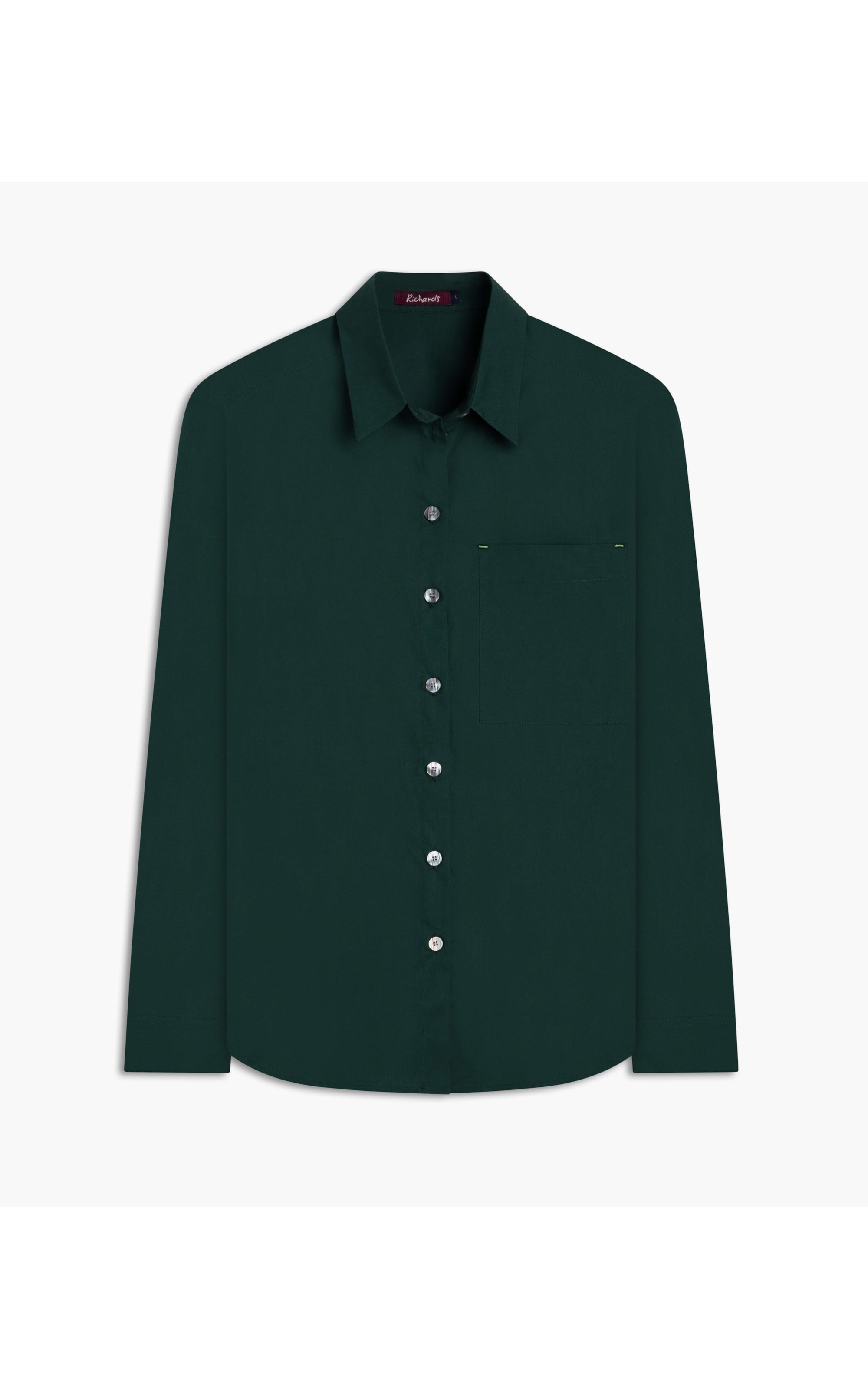 Camisa Jade Algodao Verde Militar