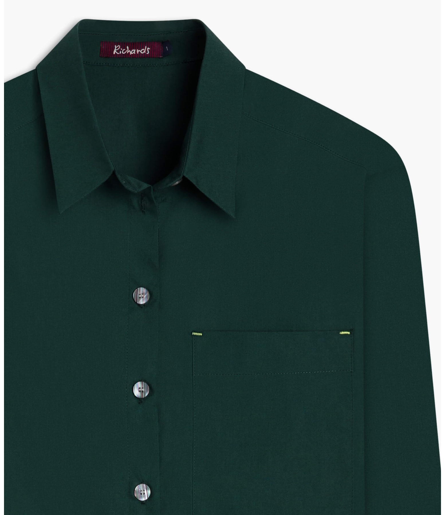 Camisa Jade Algodao Verde Militar