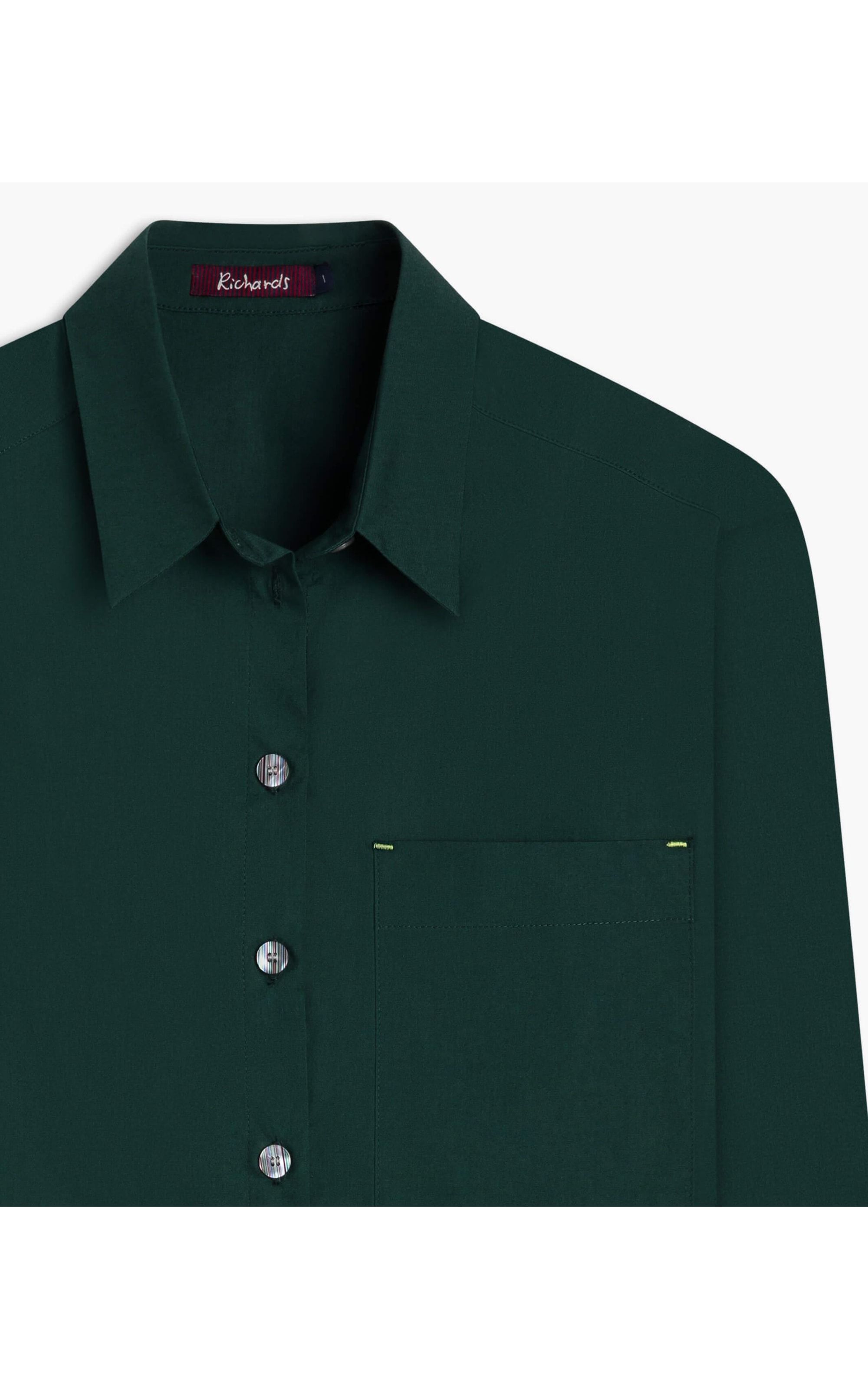 Camisa Jade Algodao Verde Militar