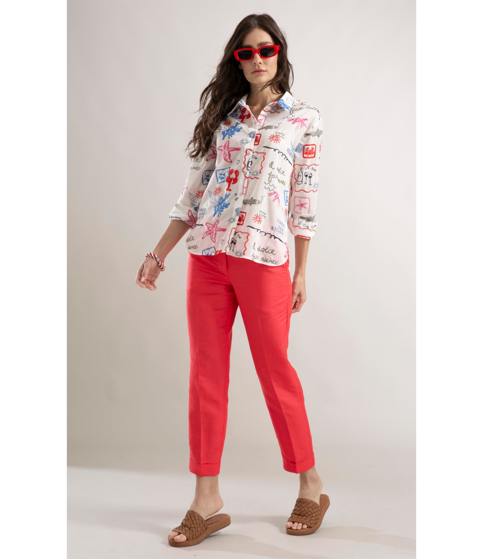 Camisa Jade Bordado Summer Branco