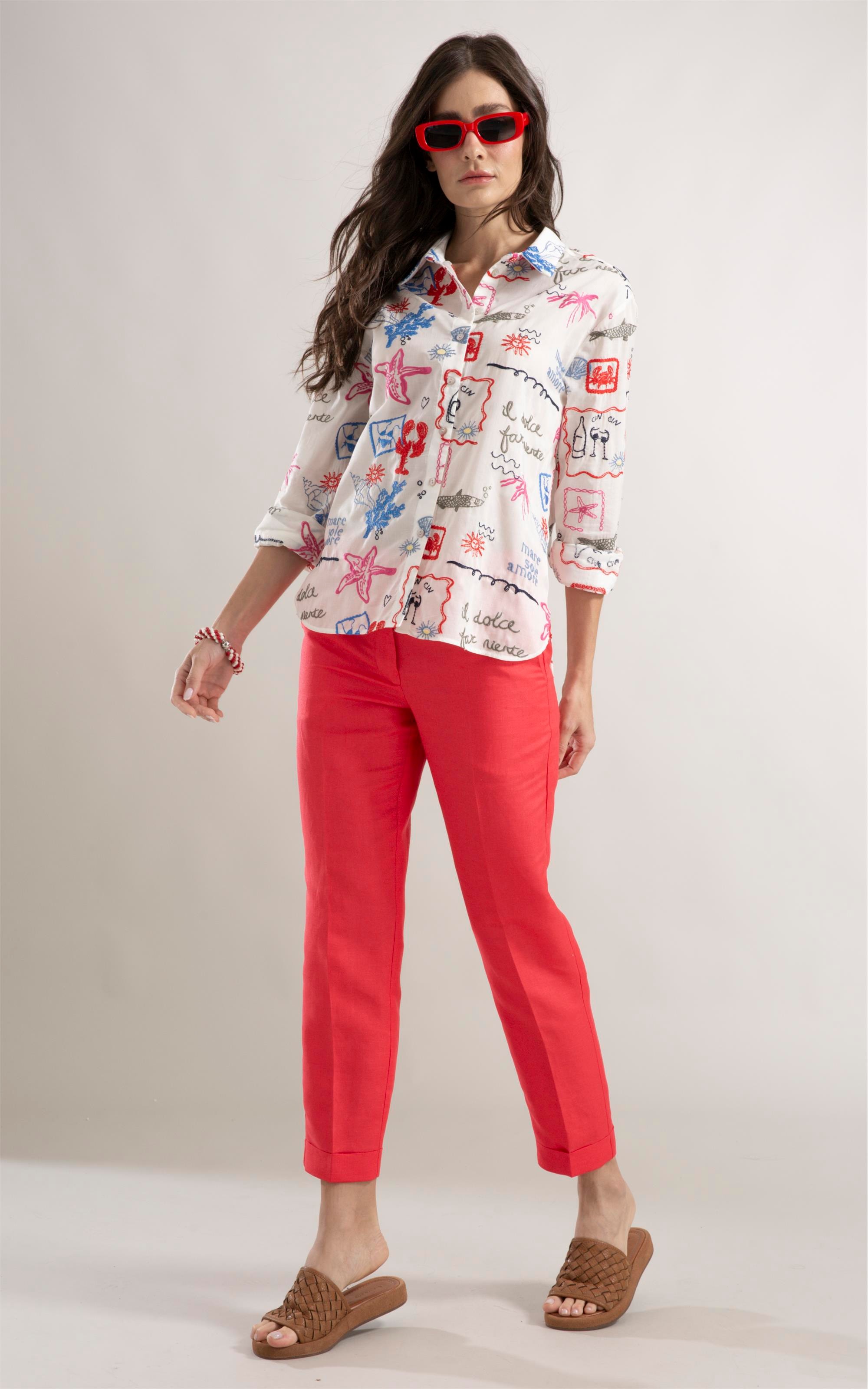 Camisa Jade Bordado Summer Branco