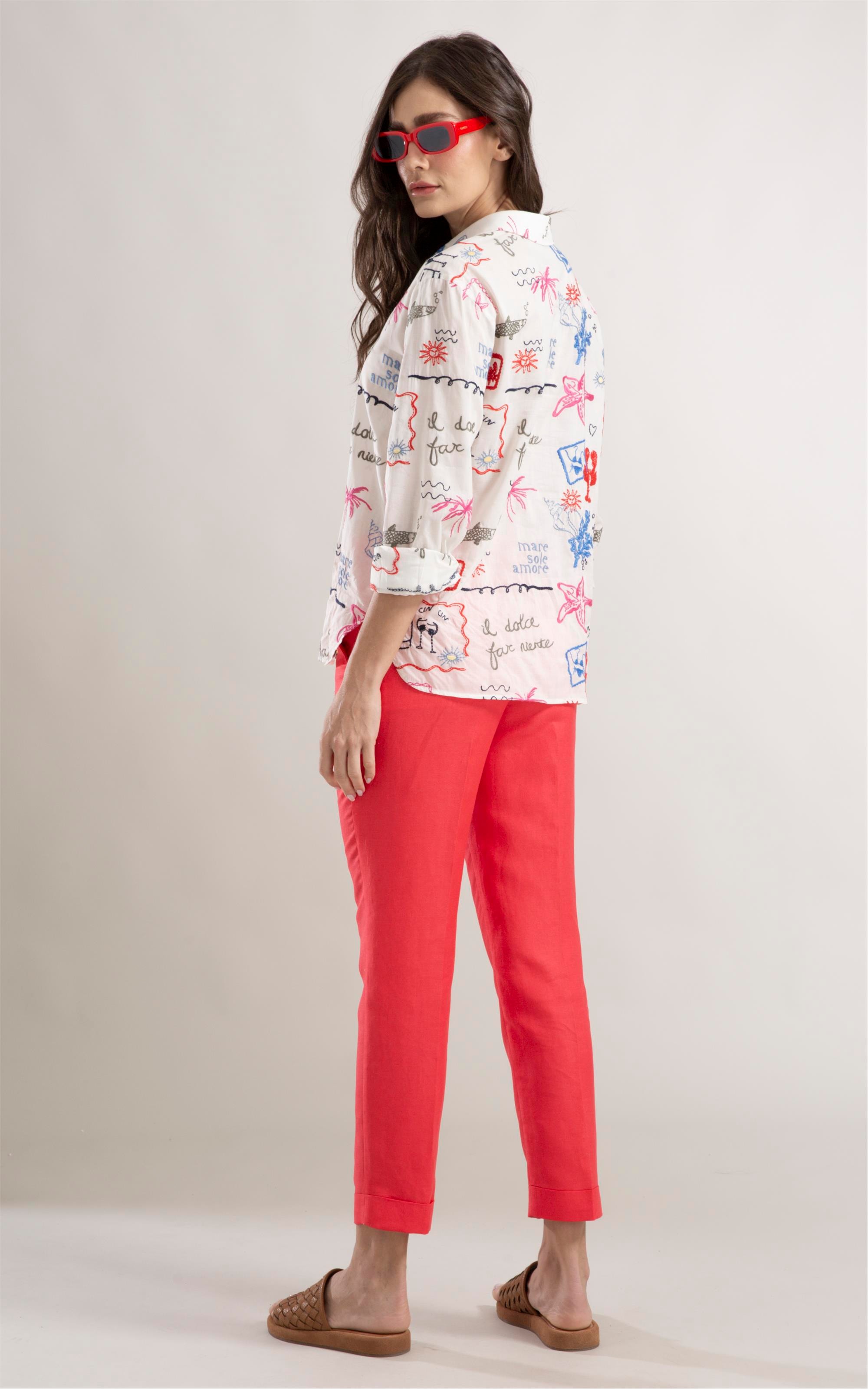 Camisa Jade Bordado Summer Branco
