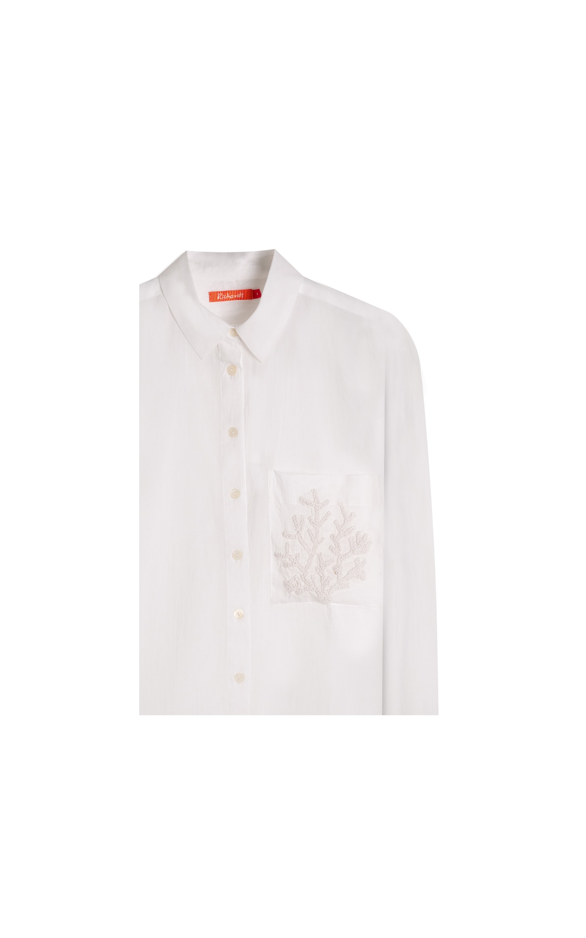 Camisa Jade Coral Off White