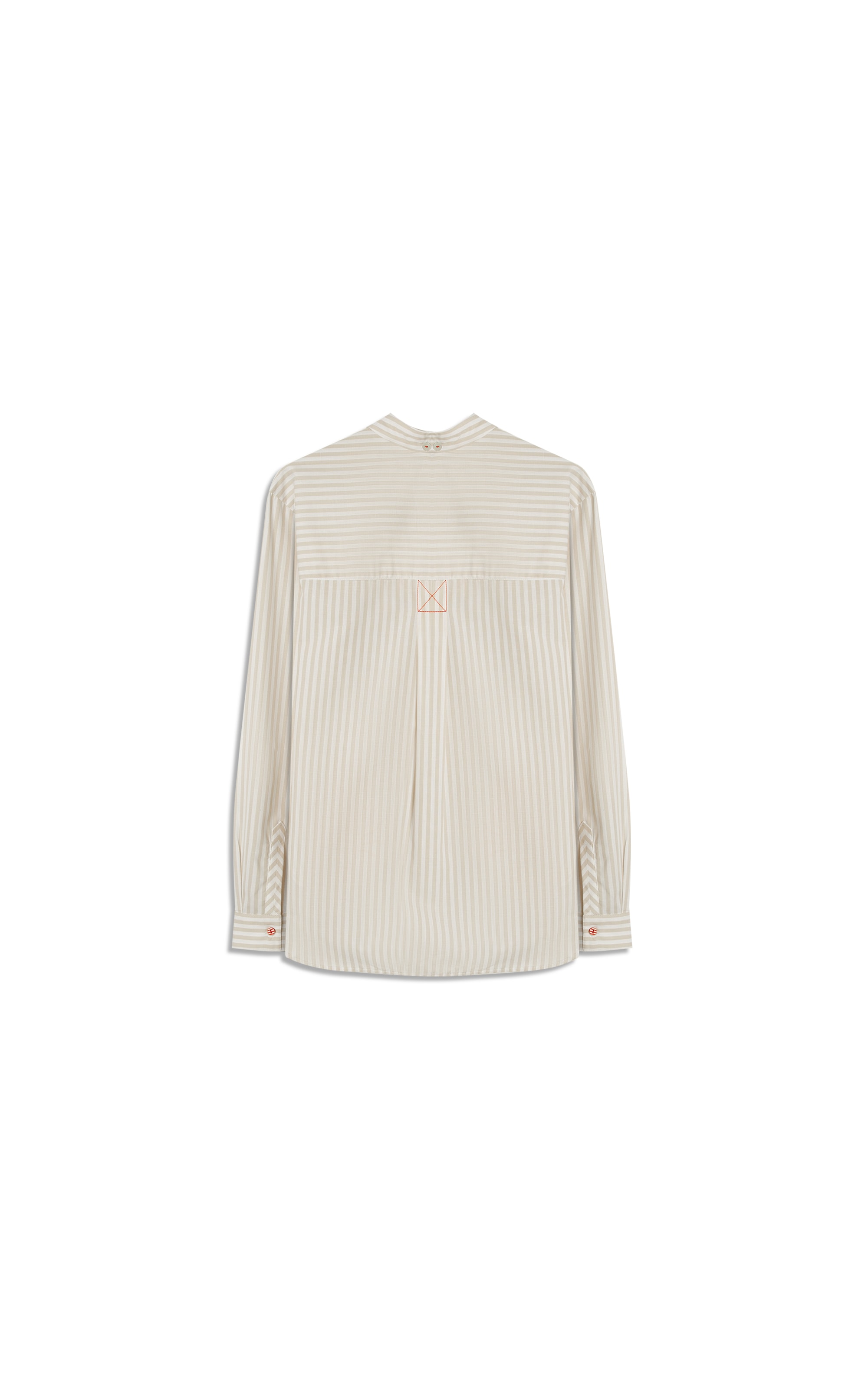 Camisa Jade Stripe Cotton Lobster Areia