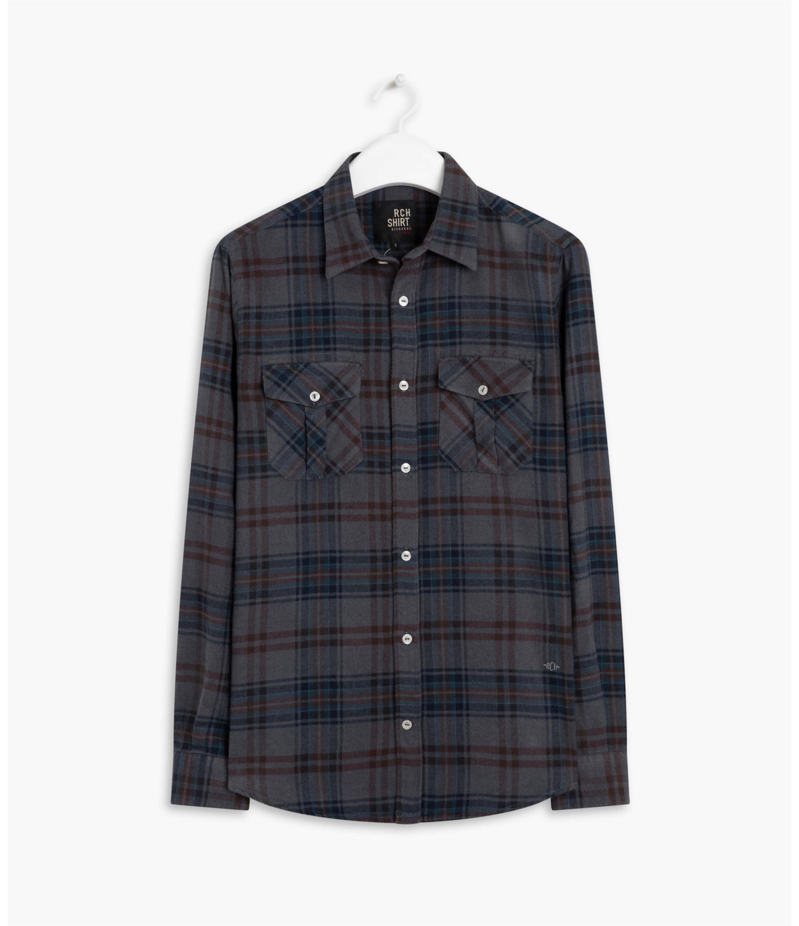 Camisa Jonas Flanela Xadrez Ml Marrom