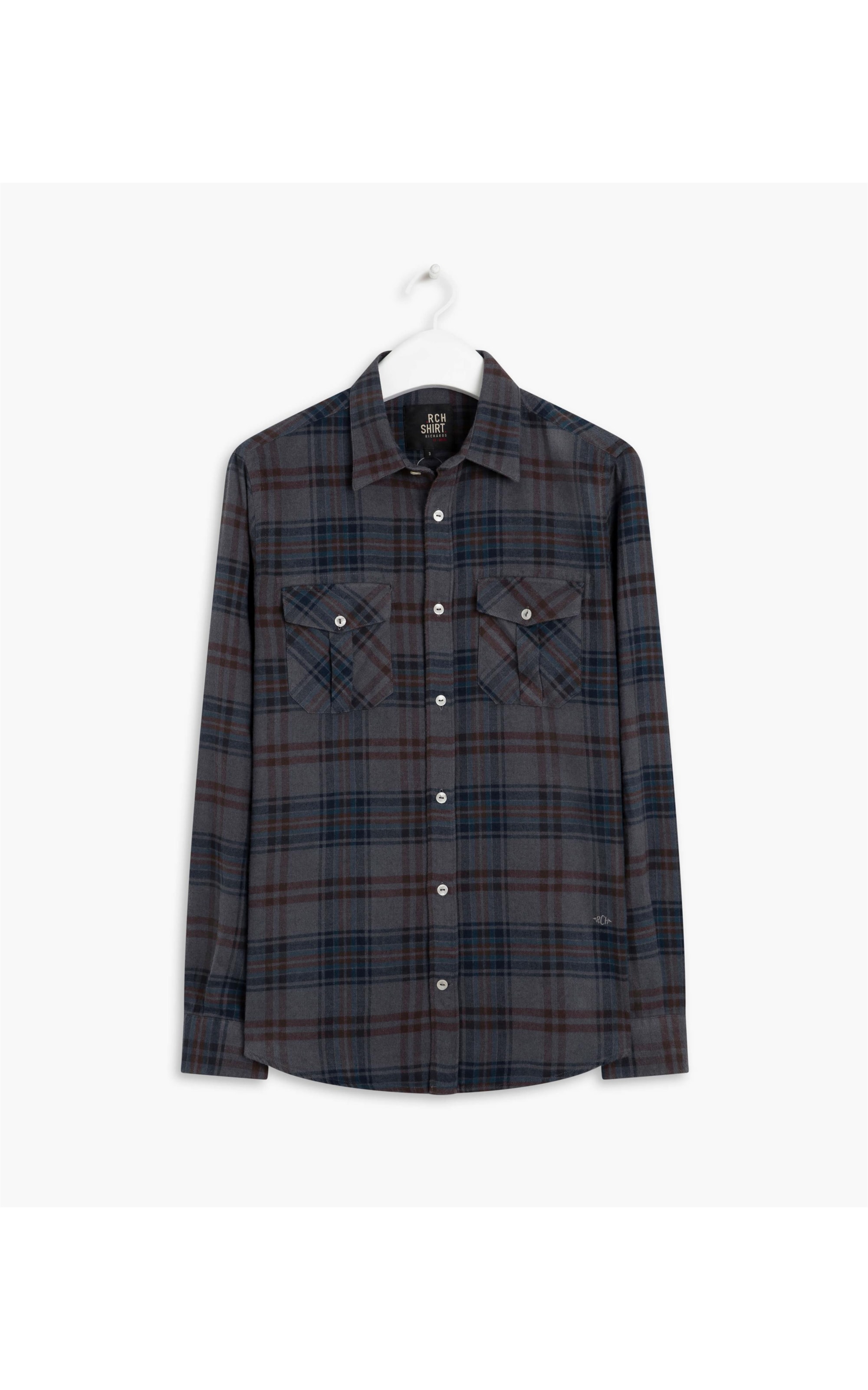 Camisa Jonas Flanela Xadrez Ml Marrom