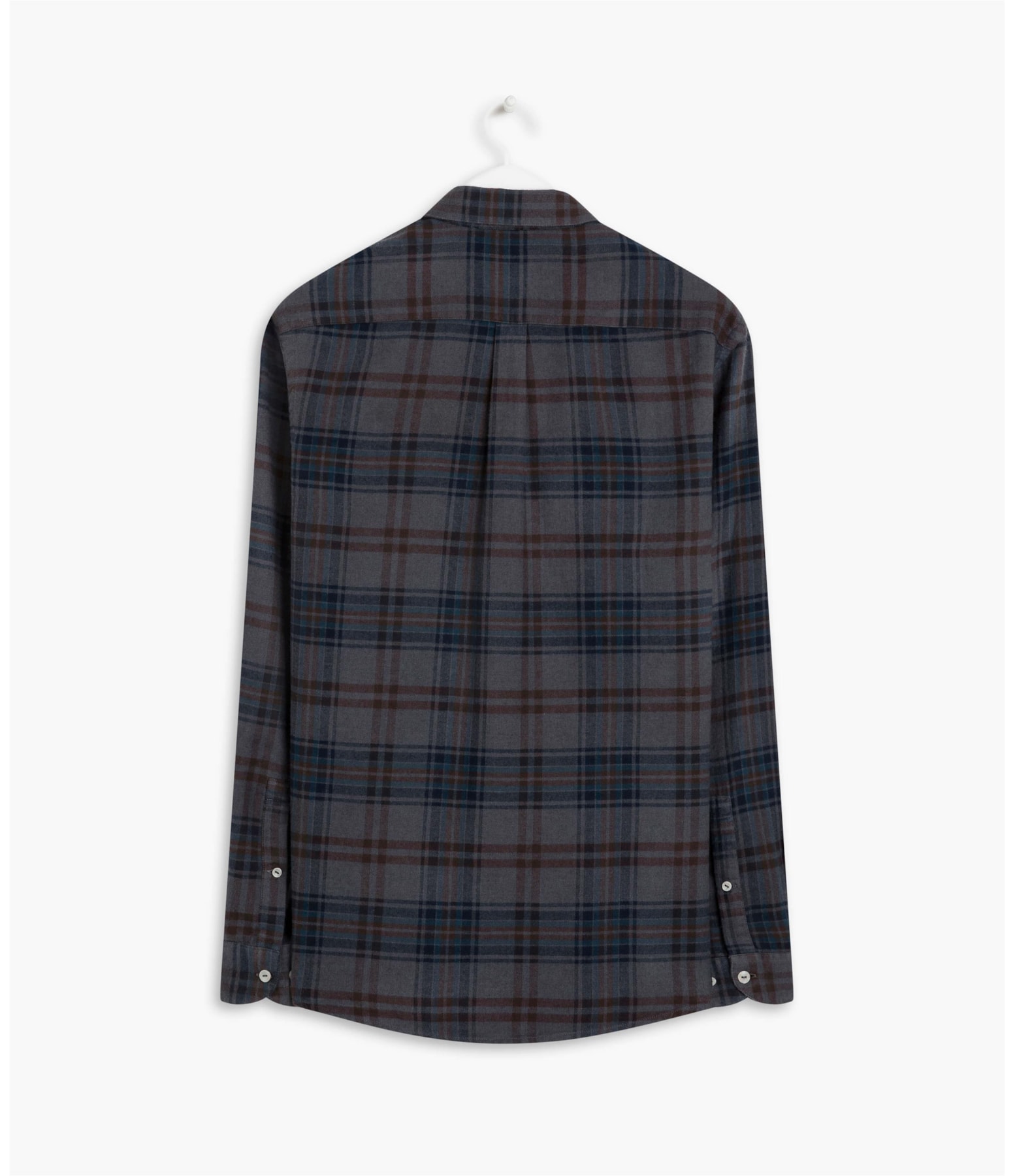 Camisa Jonas Flanela Xadrez Ml Marrom