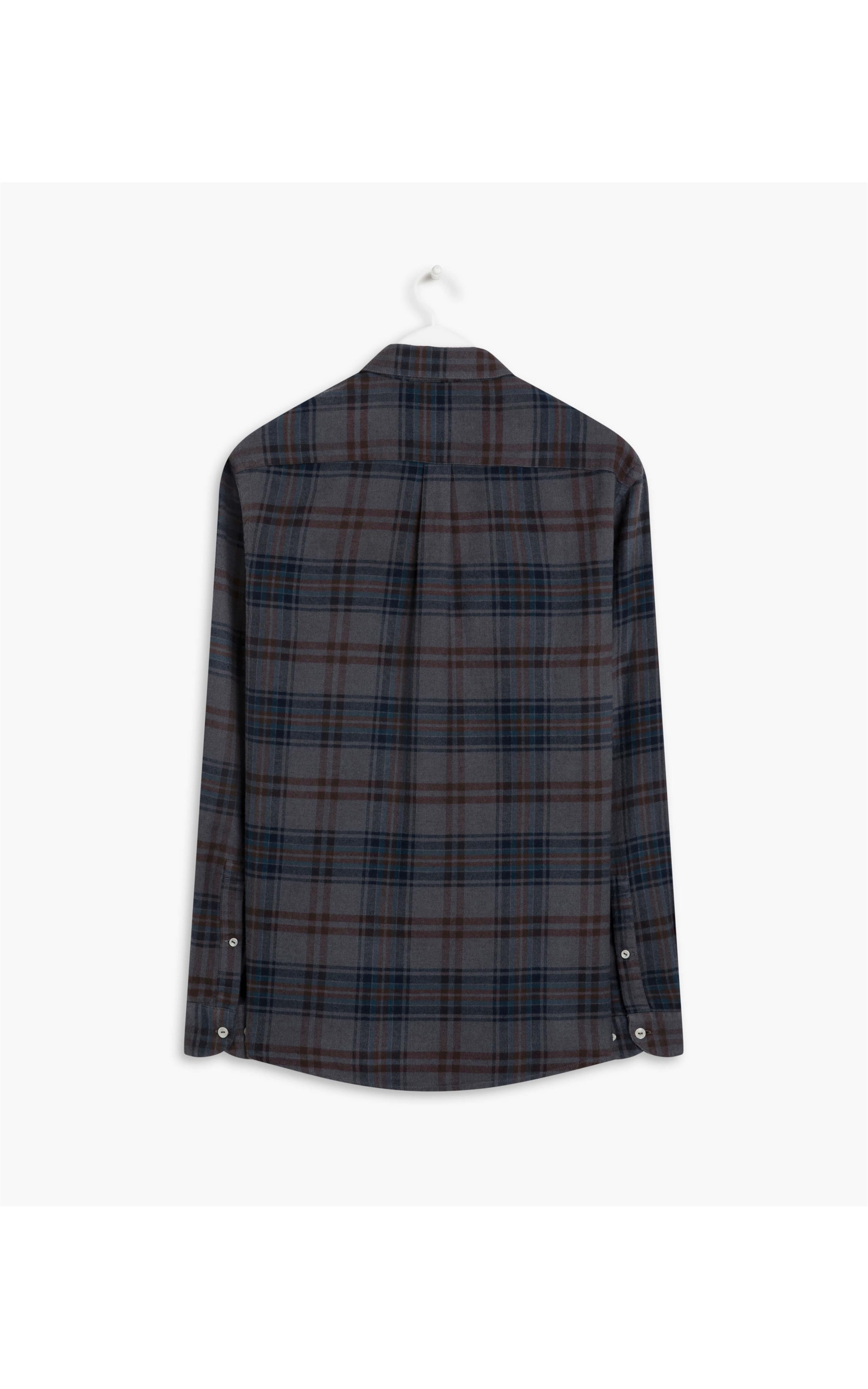 Camisa Jonas Flanela Xadrez Ml Marrom