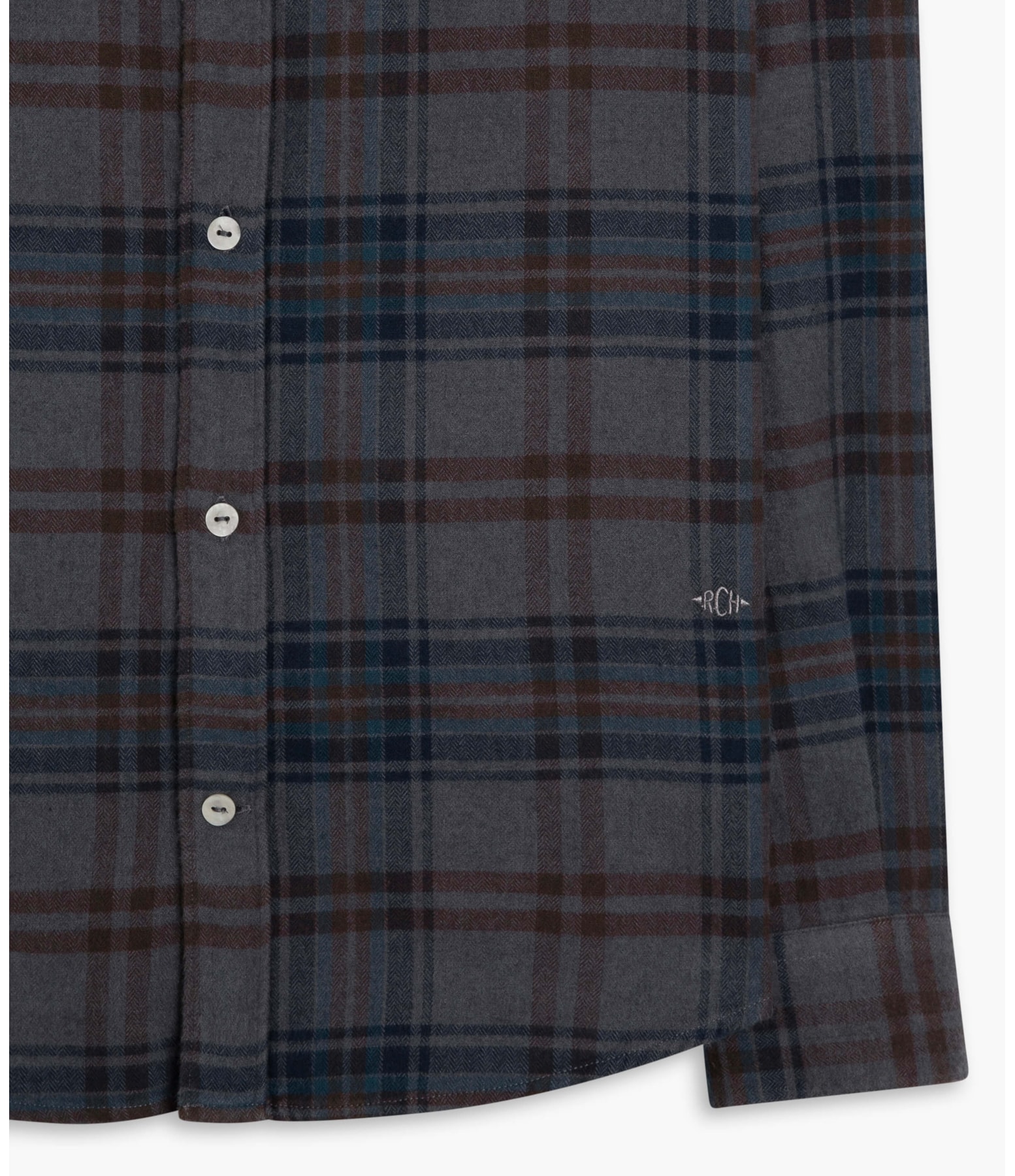 Camisa Jonas Flanela Xadrez Ml Marrom