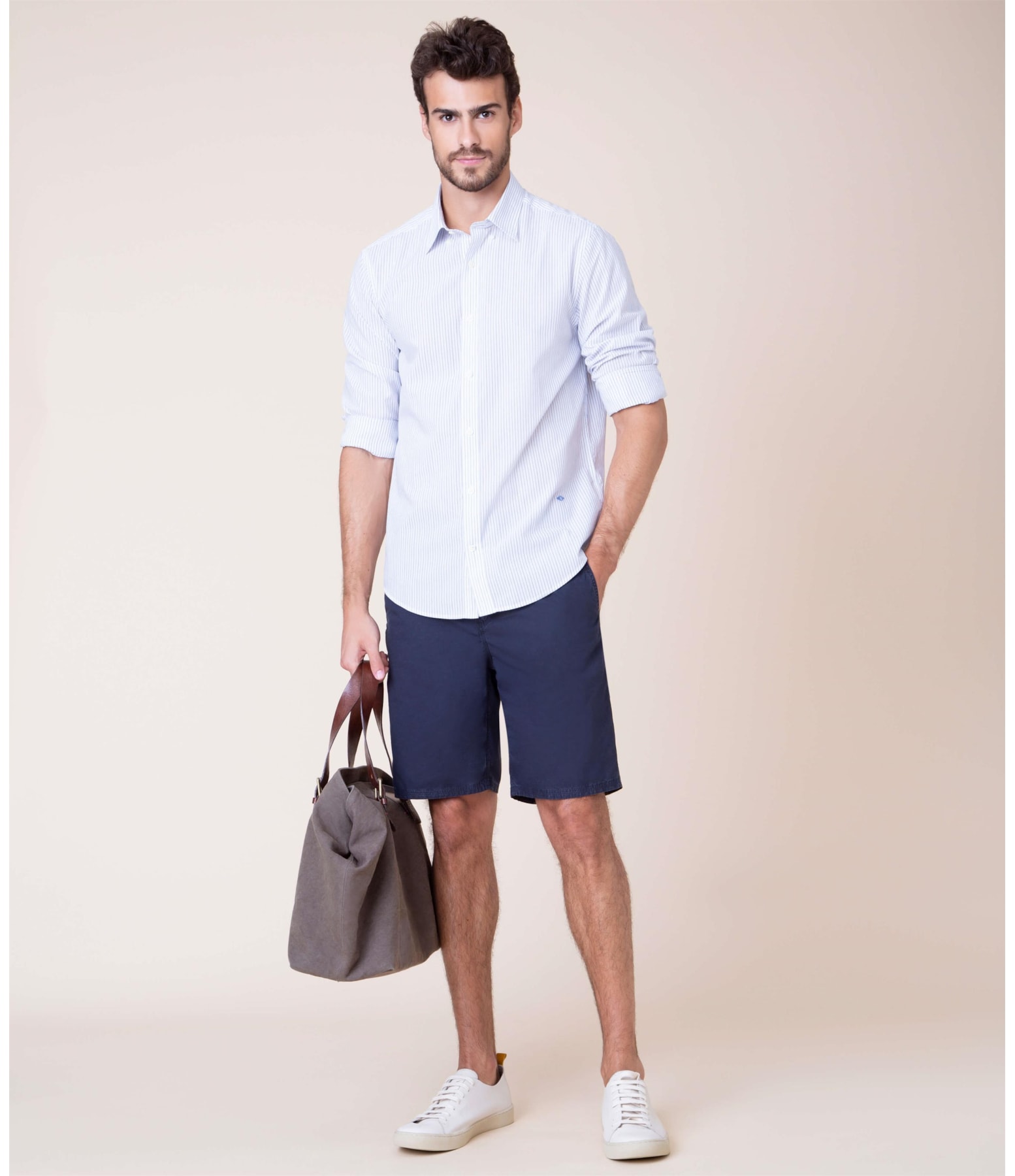 Camisa Kiev Listrada Azul Bic