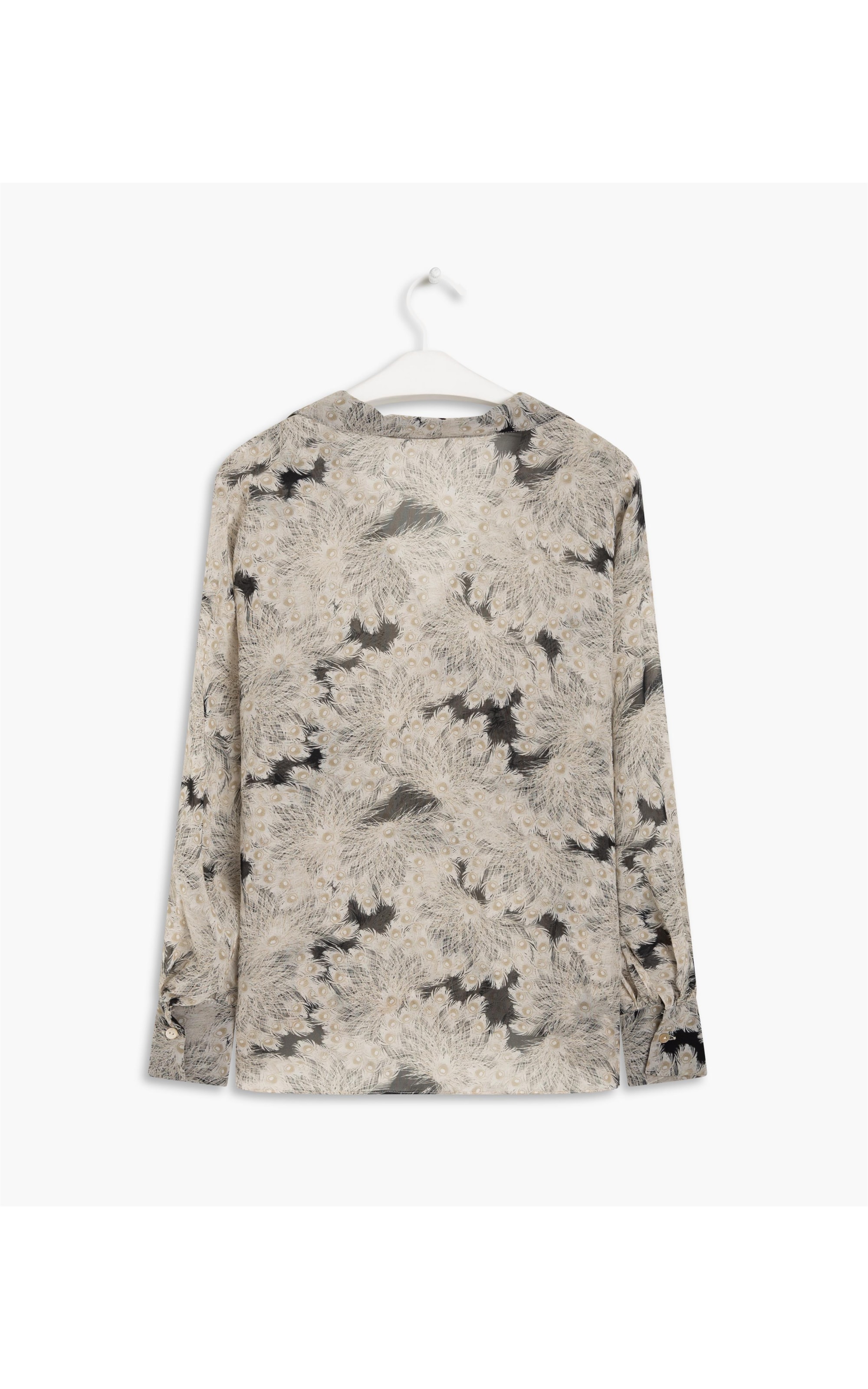 Camisa Kiwi Seda Pearls Off White