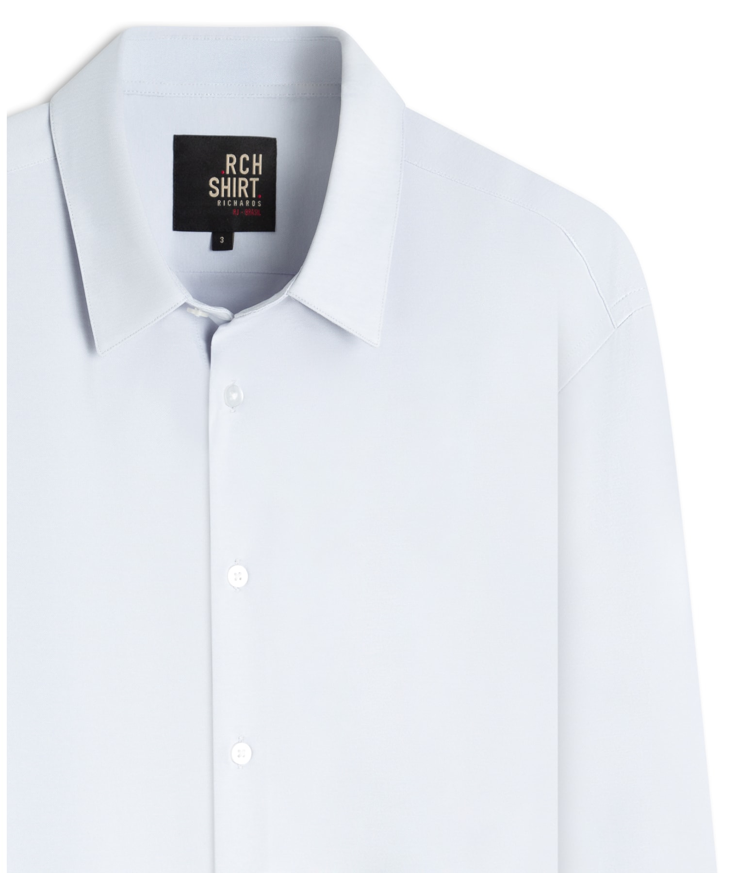 Camisa Knitted Bi Stretch Ml Azul Claro