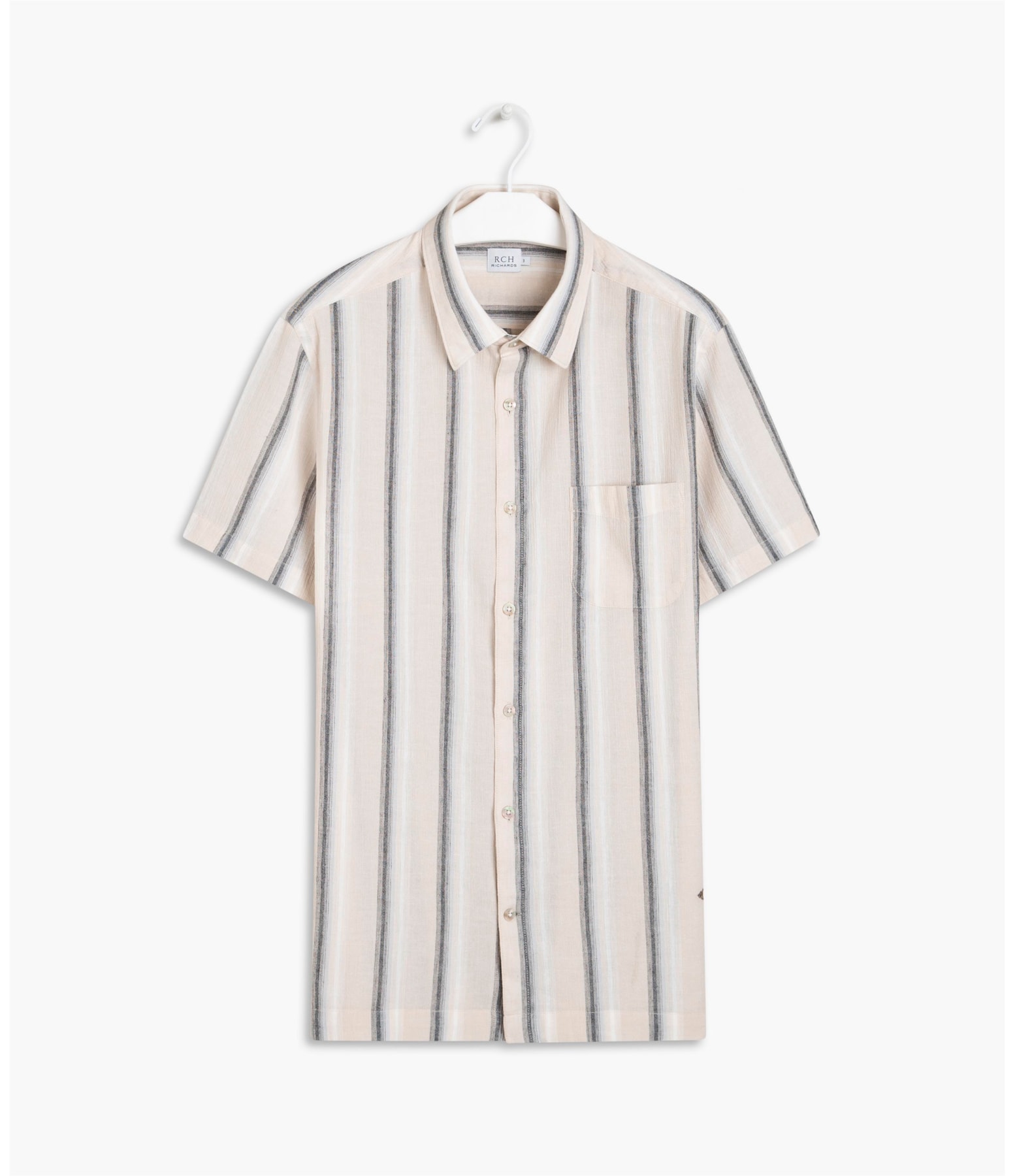 Camisa Lagoa Listrada Mc Cinza