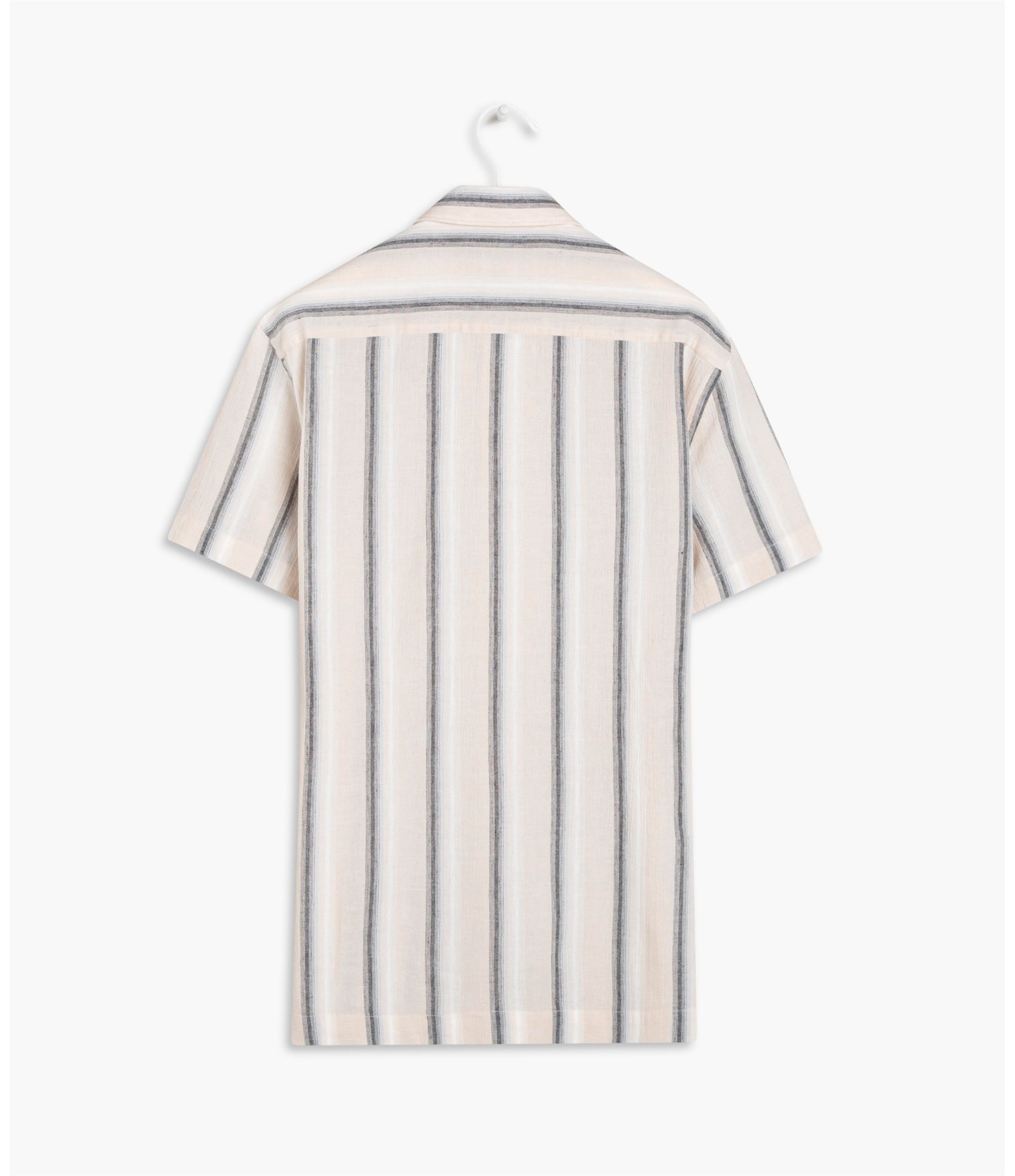 Camisa Lagoa Listrada Mc Cinza