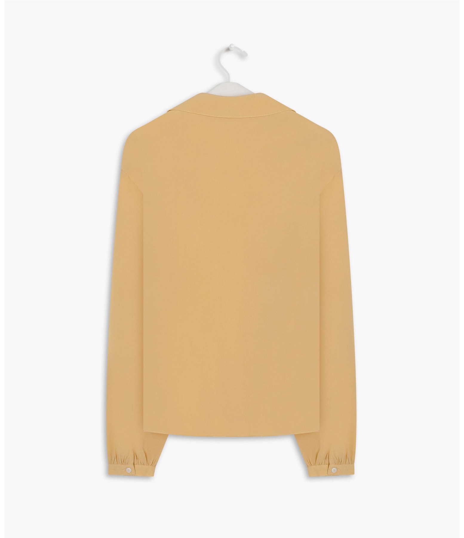 Camisa Leme Seda Lisa Amarelo Claro