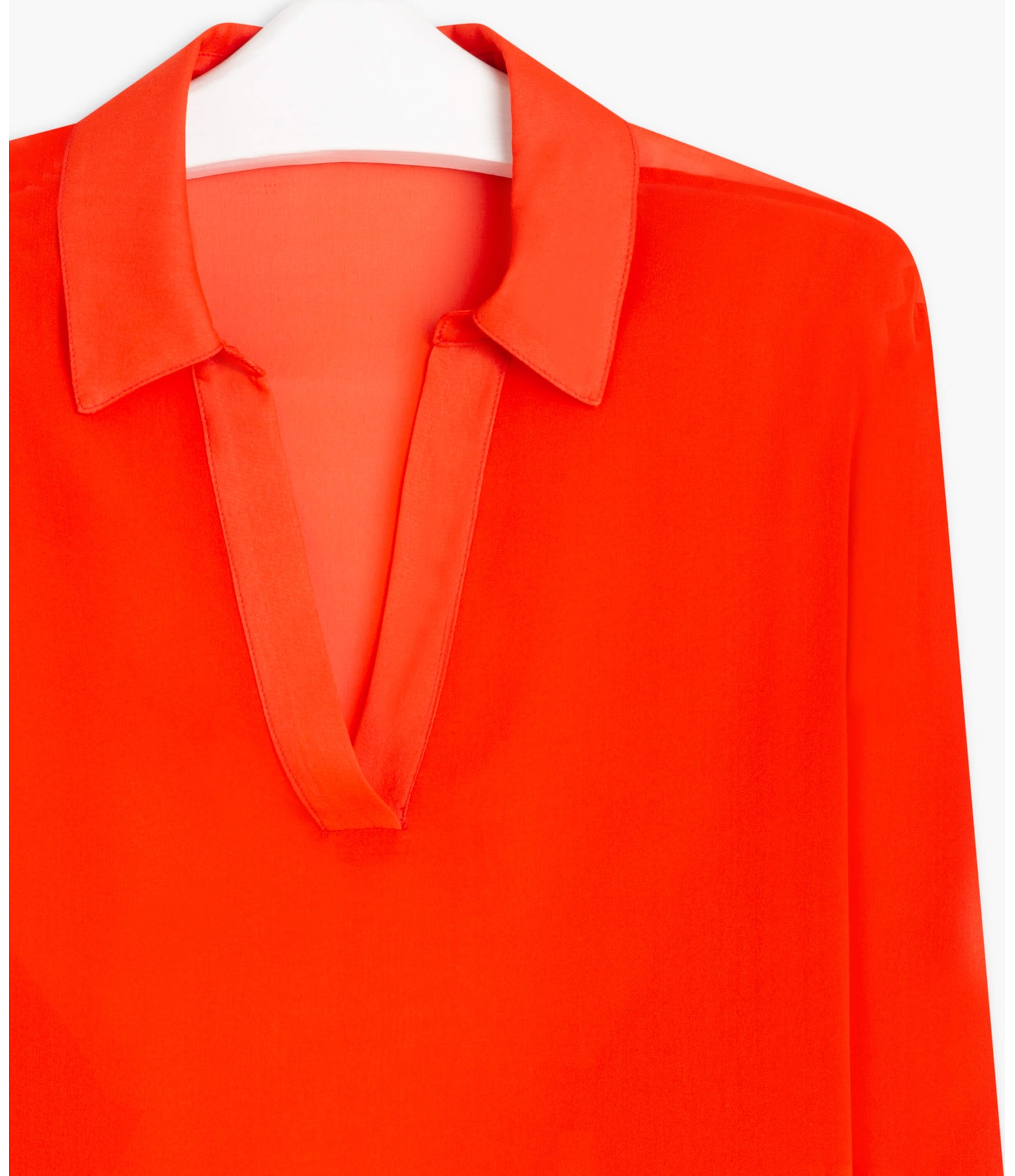 Camisa Leme Seda Lisa Laranja