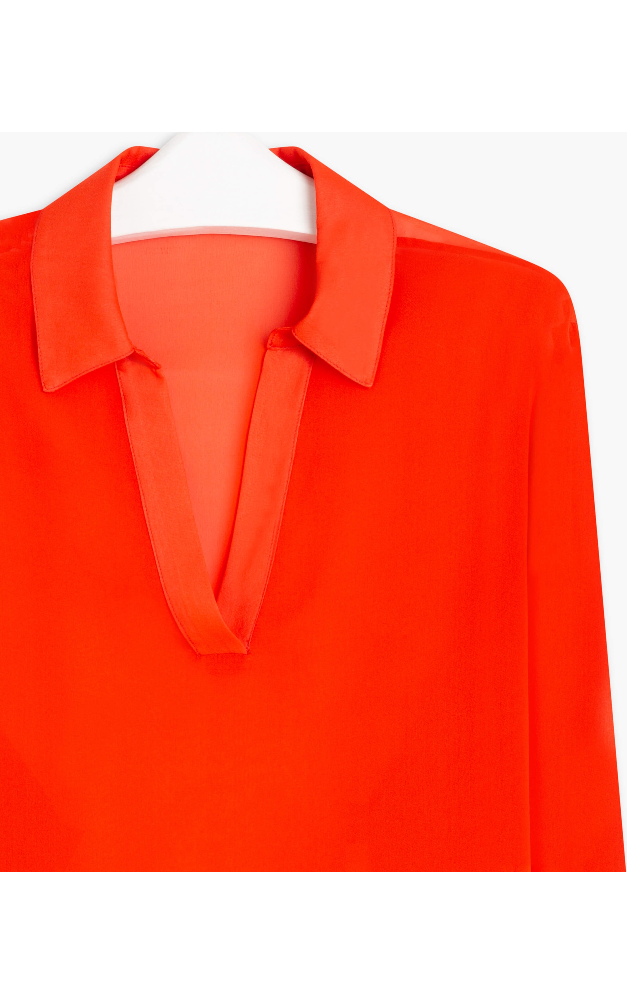 Camisa Leme Seda Lisa Laranja