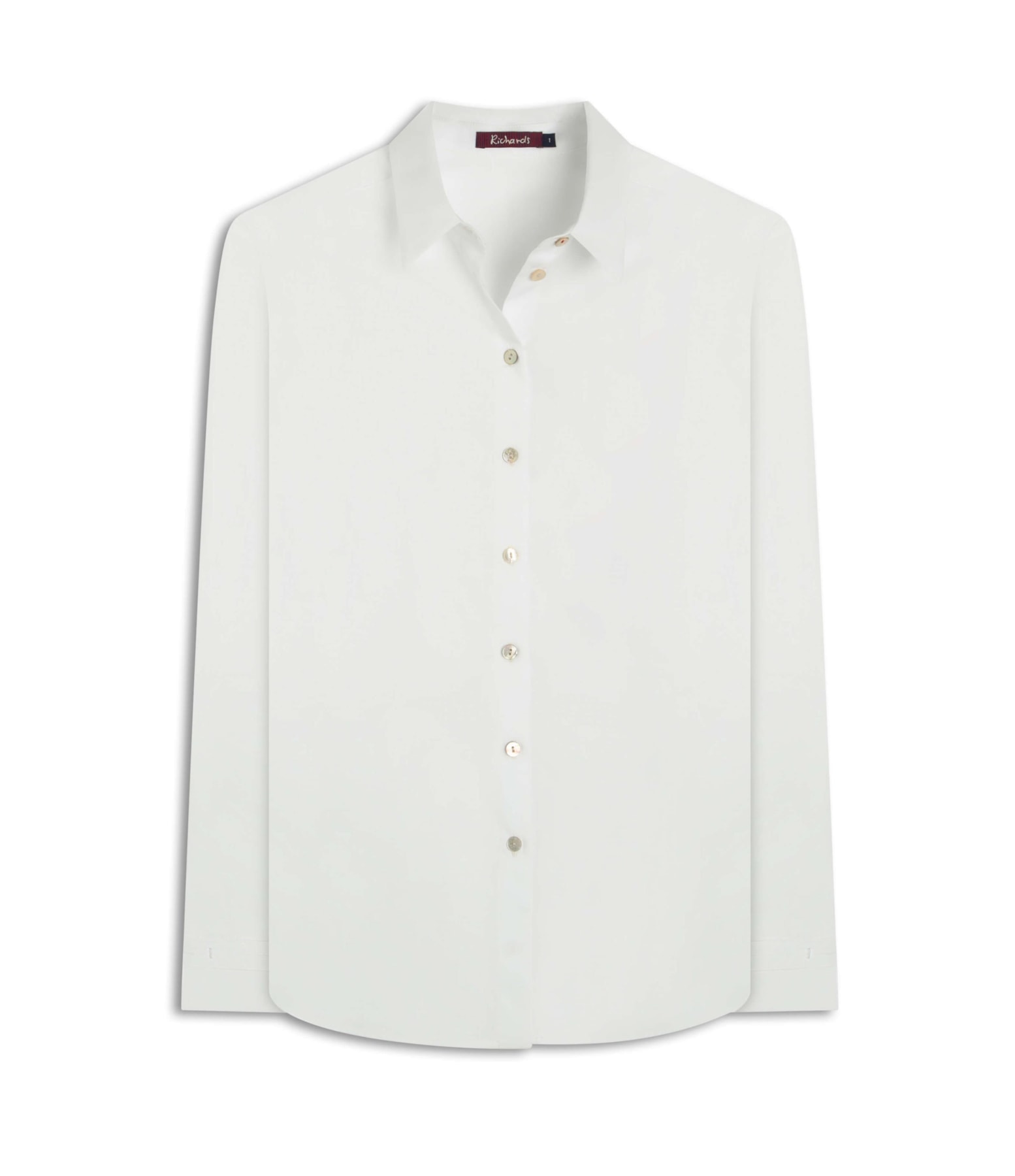 Camisa Leona Voil Maquinetado Branco