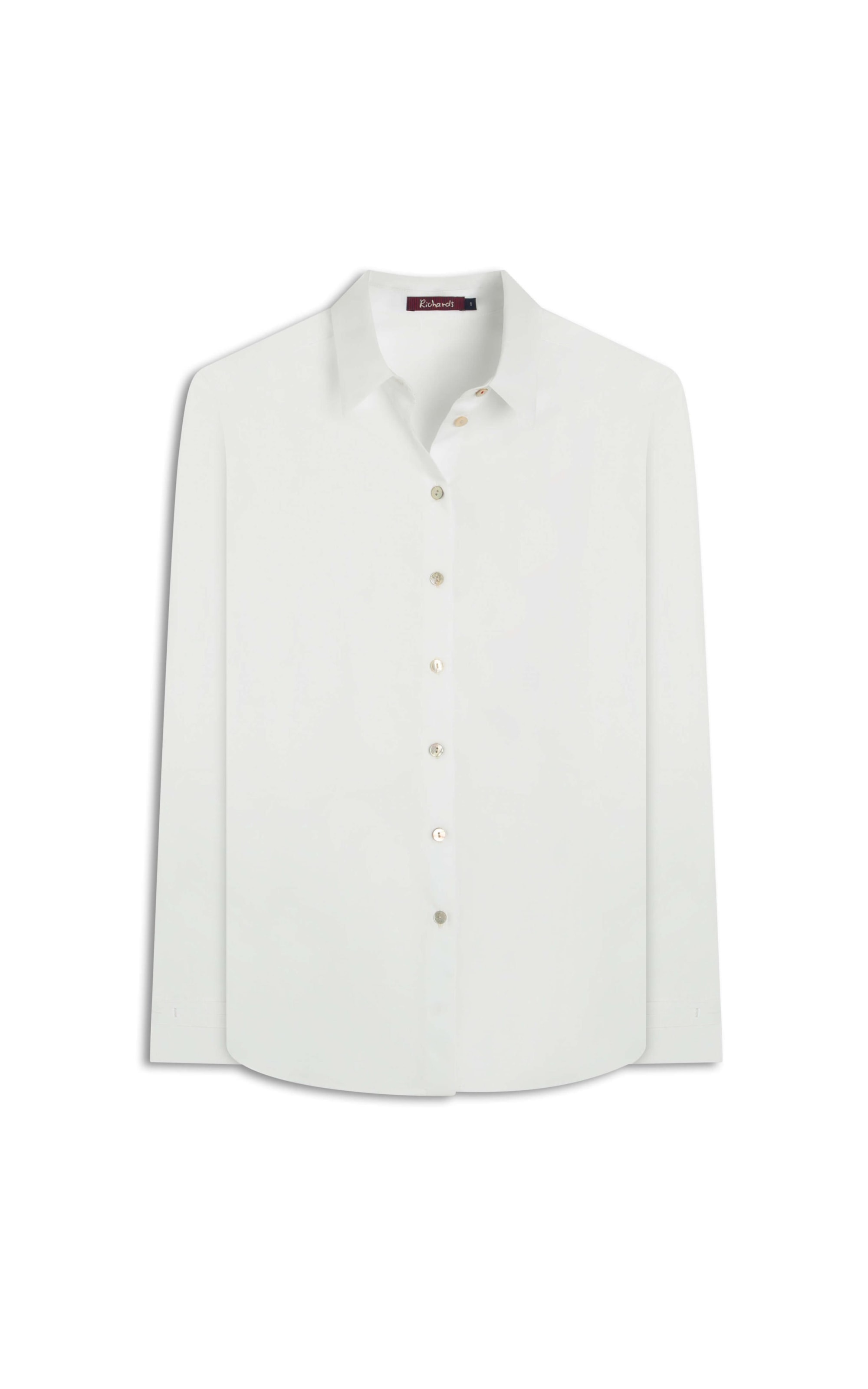 Camisa Leona Voil Maquinetado Branco