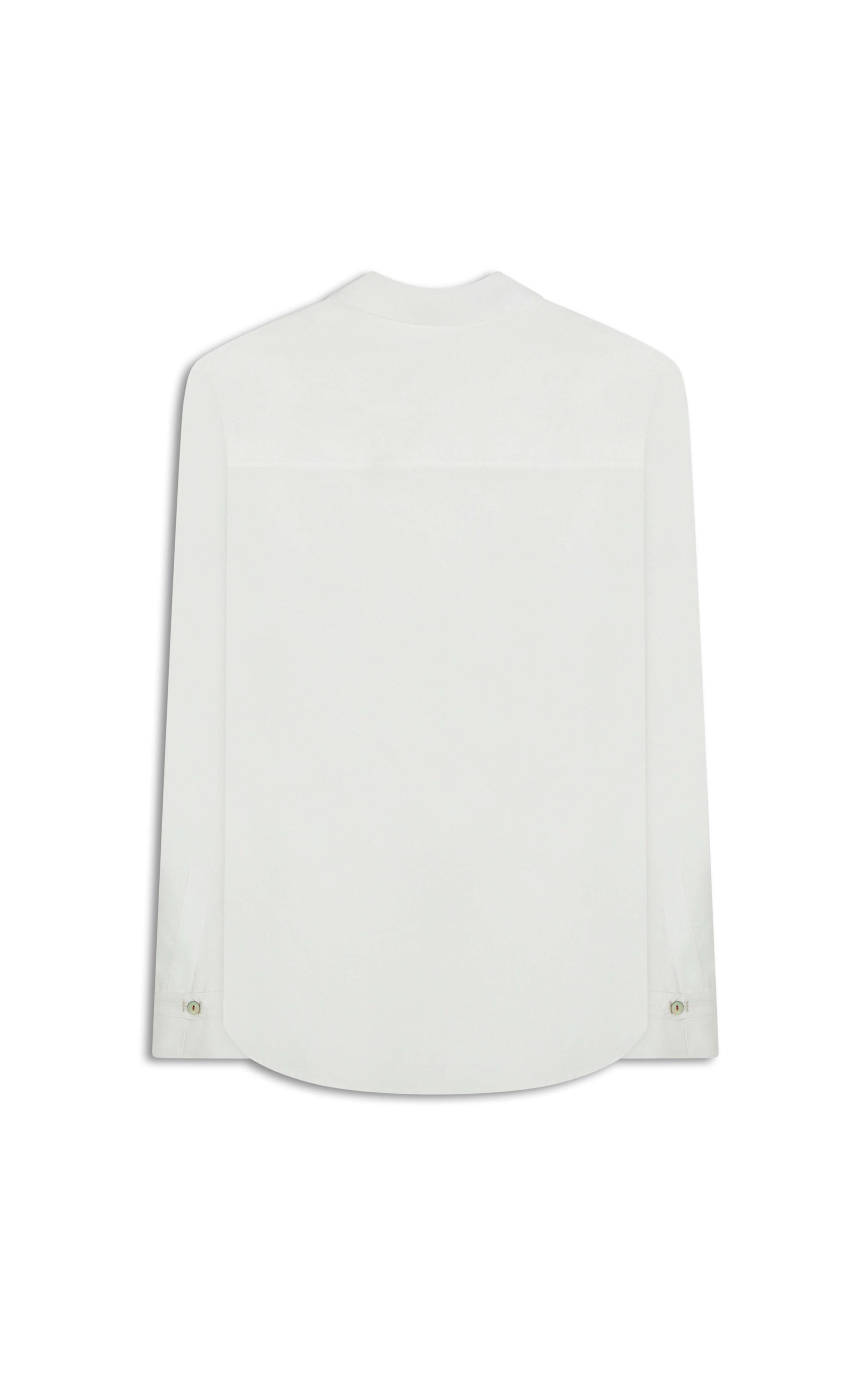 Camisa Leona Voil Maquinetado Branco