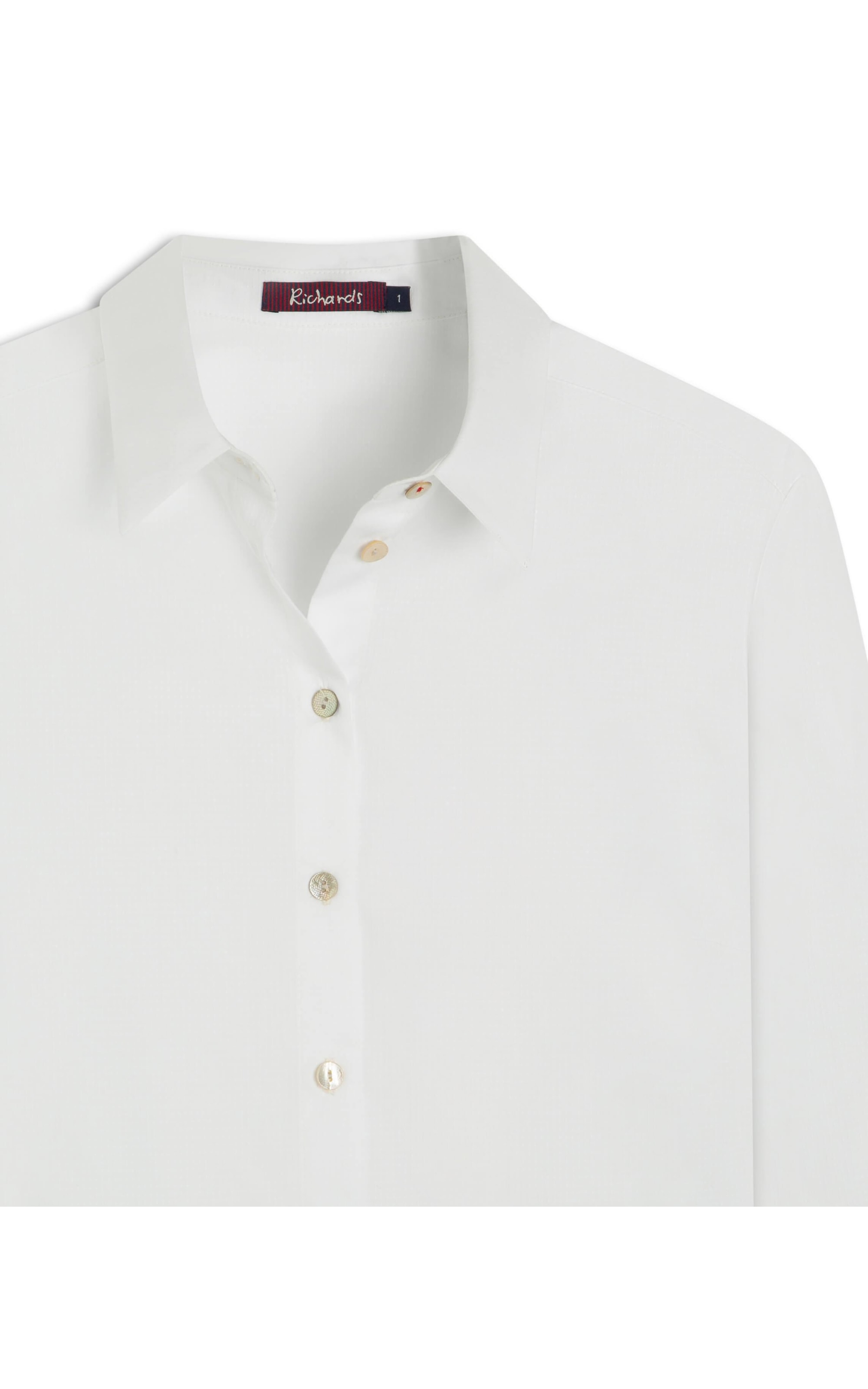 Camisa Leona Voil Maquinetado Branco