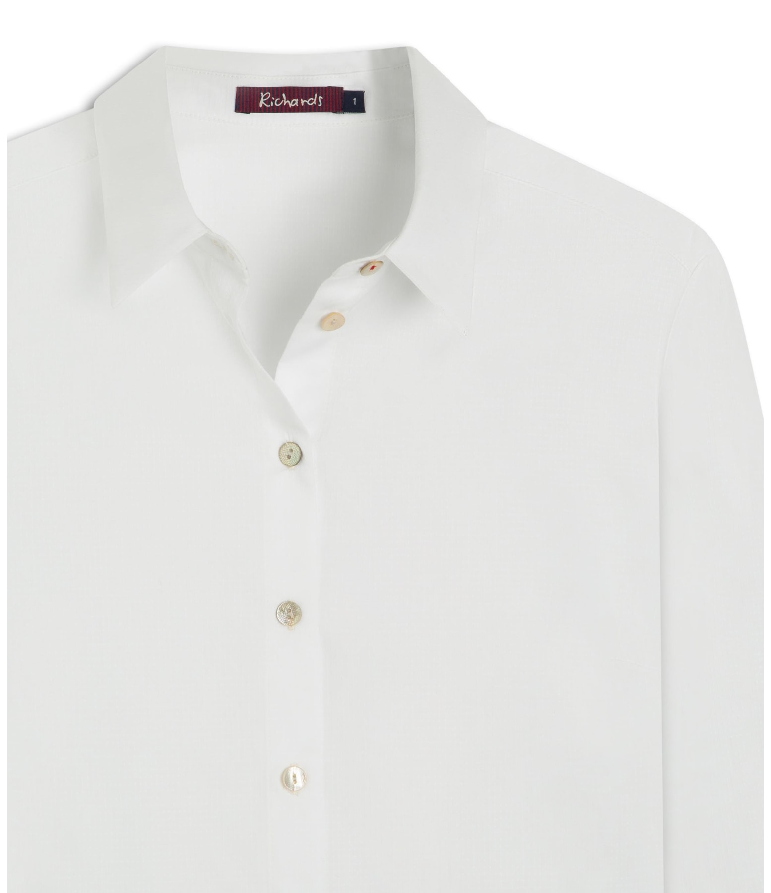 Camisa Leona Voil Maquinetado Branco